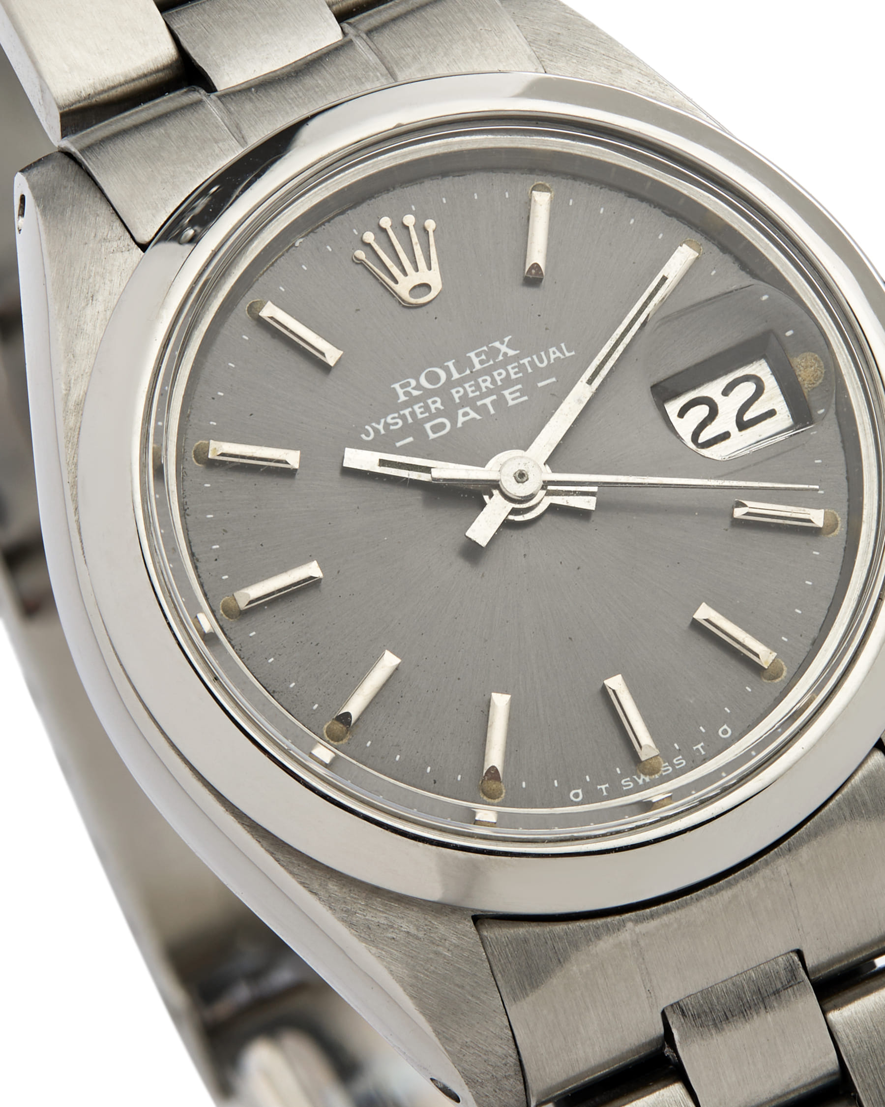 Rolex lady datejust 26mm grey dial ref 6916-2