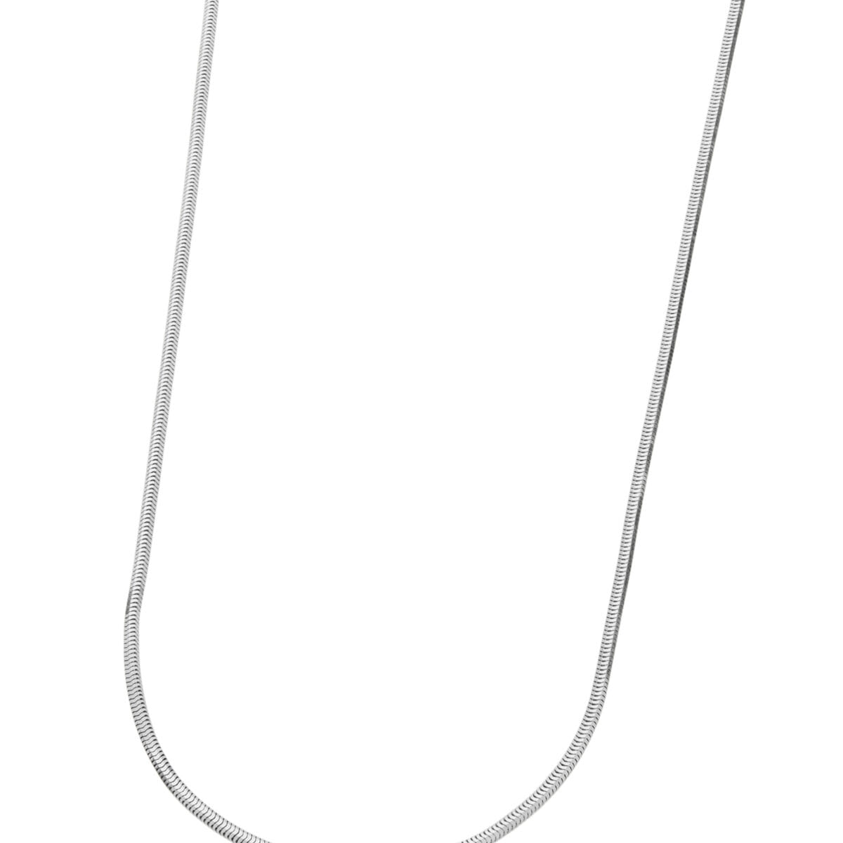 Collana in oro bianco coda di topo-1