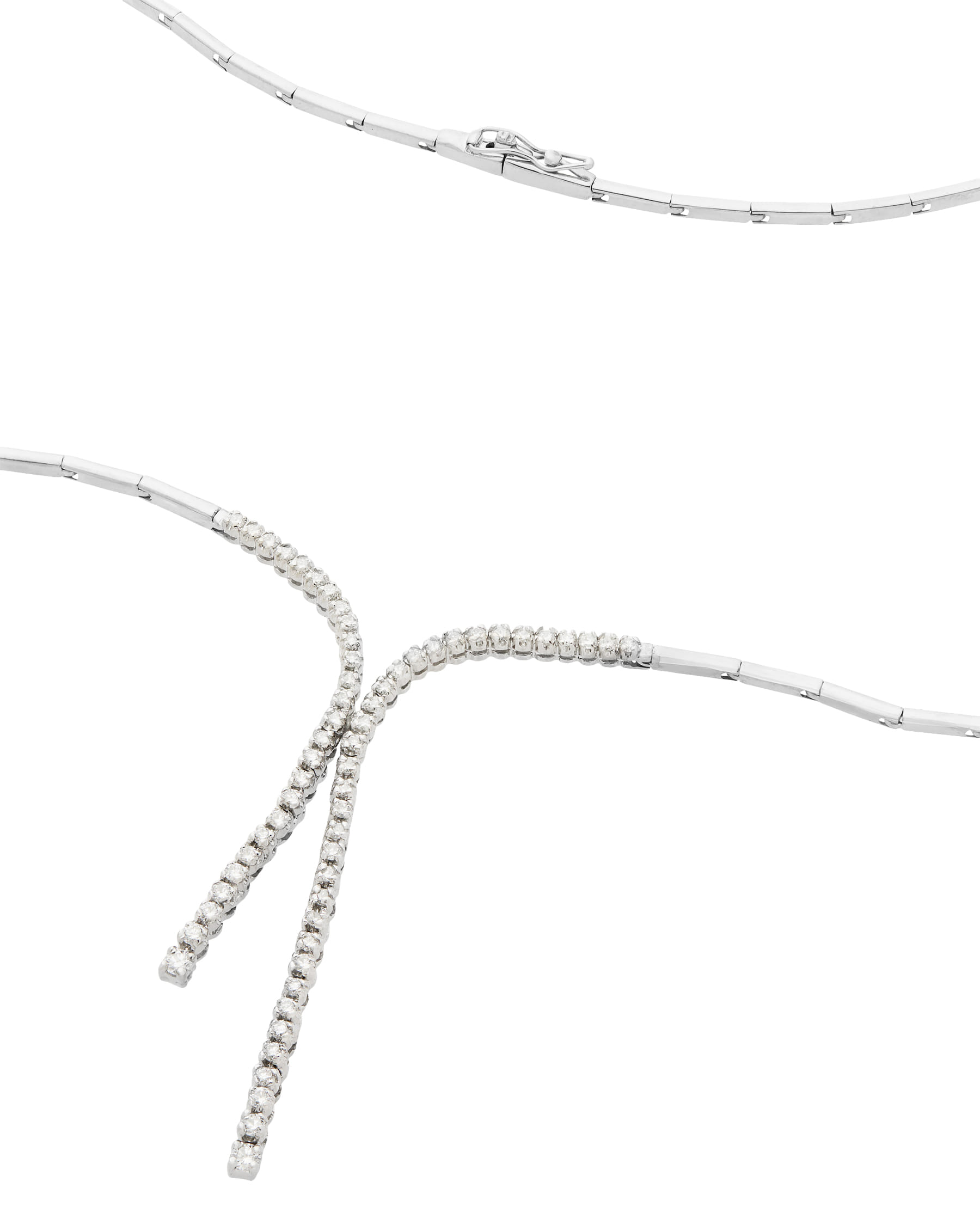 Collier in oro bianco con diamanti-2