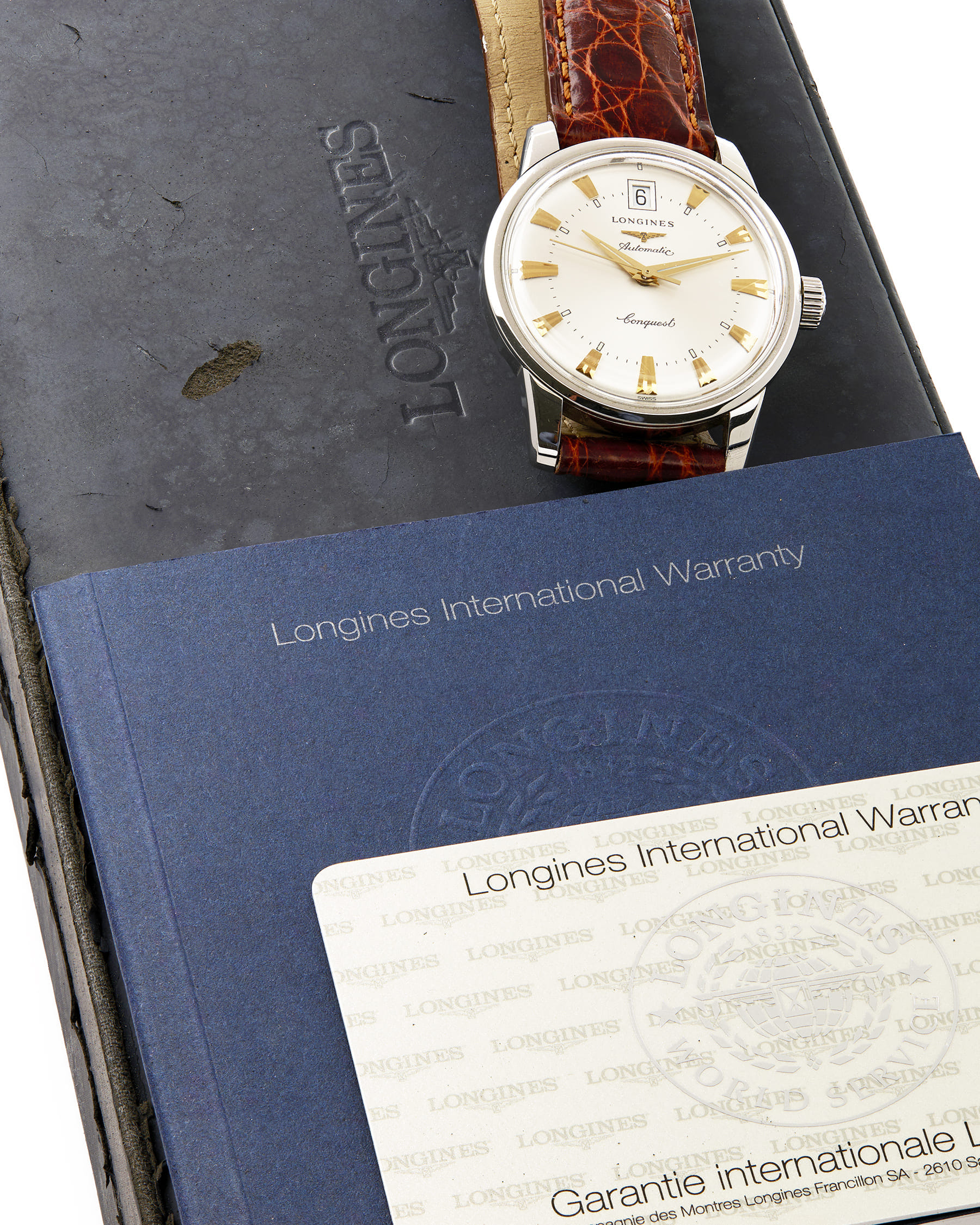 Longines conquest heritage automatic 35mm fullset ref l.611.4.75-7