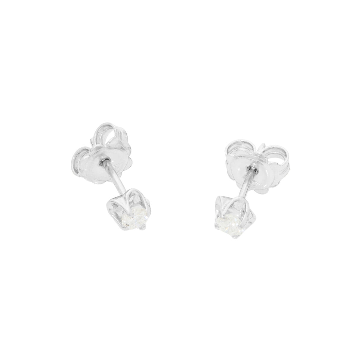 Orecchini punto luce con diamanti 0,24ct-1