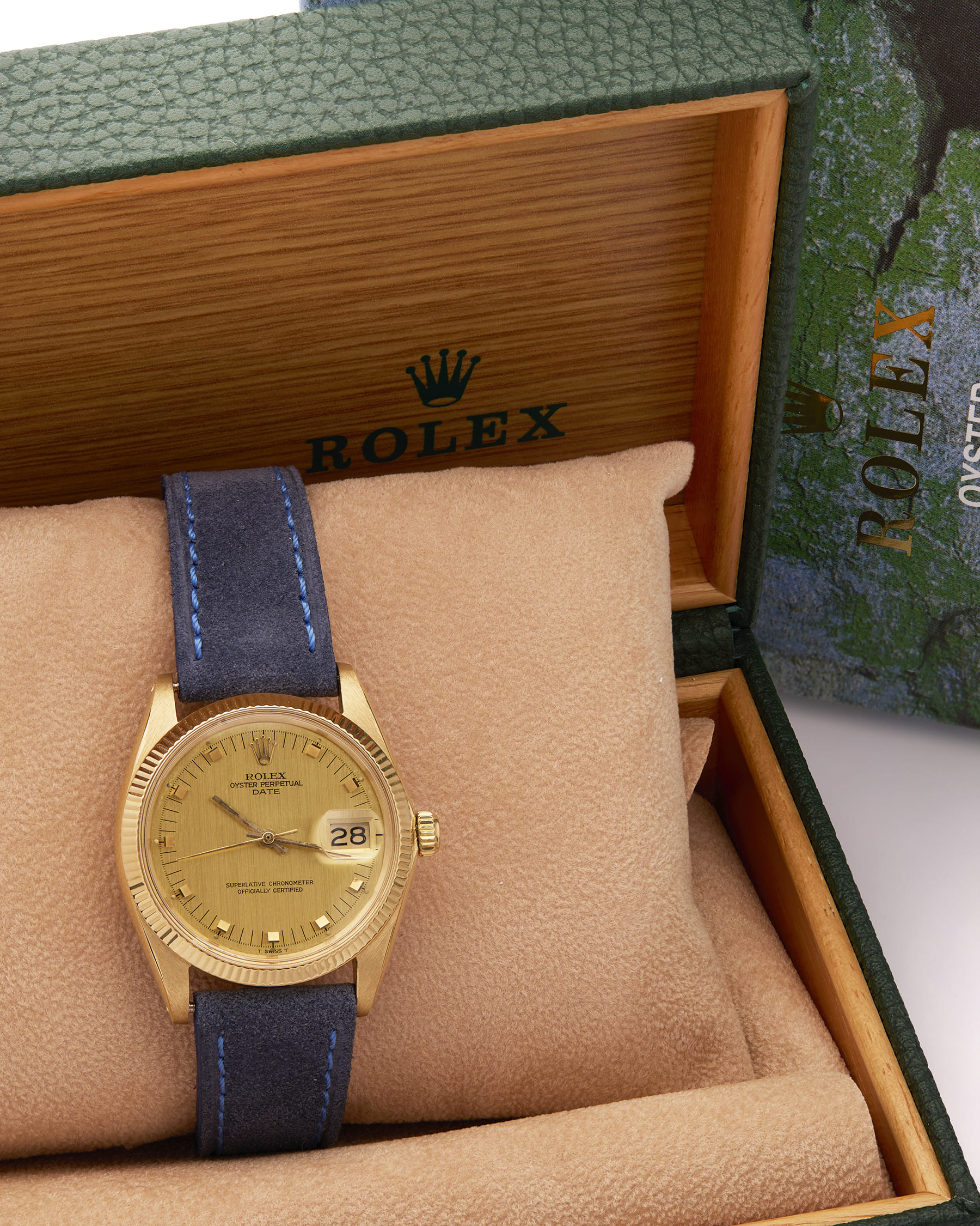 Rolex oyster perpetual date 34 mm 18kt ref 1503-7