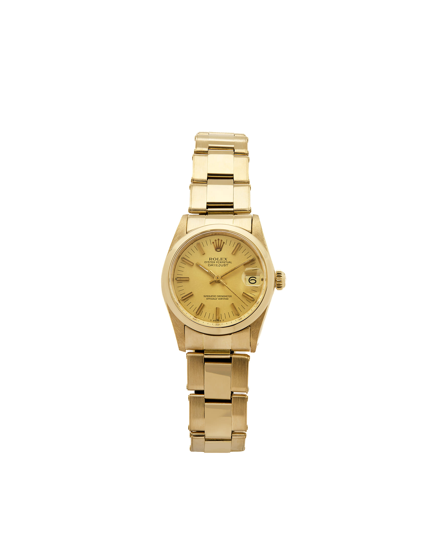 Rolex datejust 31 mm yellow gold 18kt ref 6824-1
