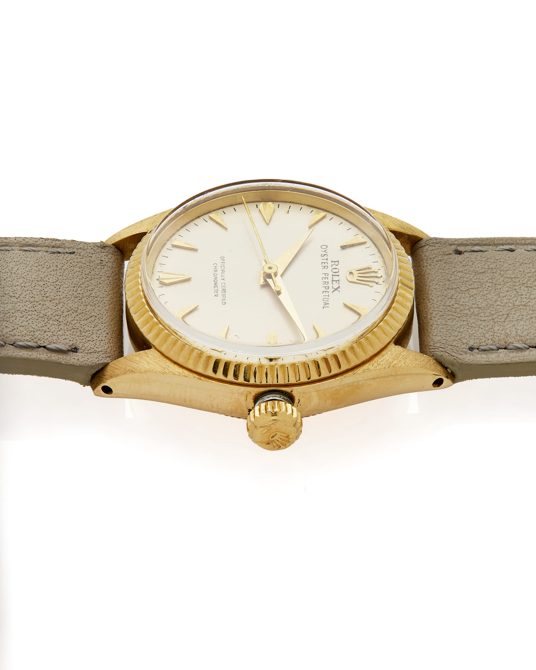 Rolex oyster perpetual medio 31 mm oro 18 kt-4
