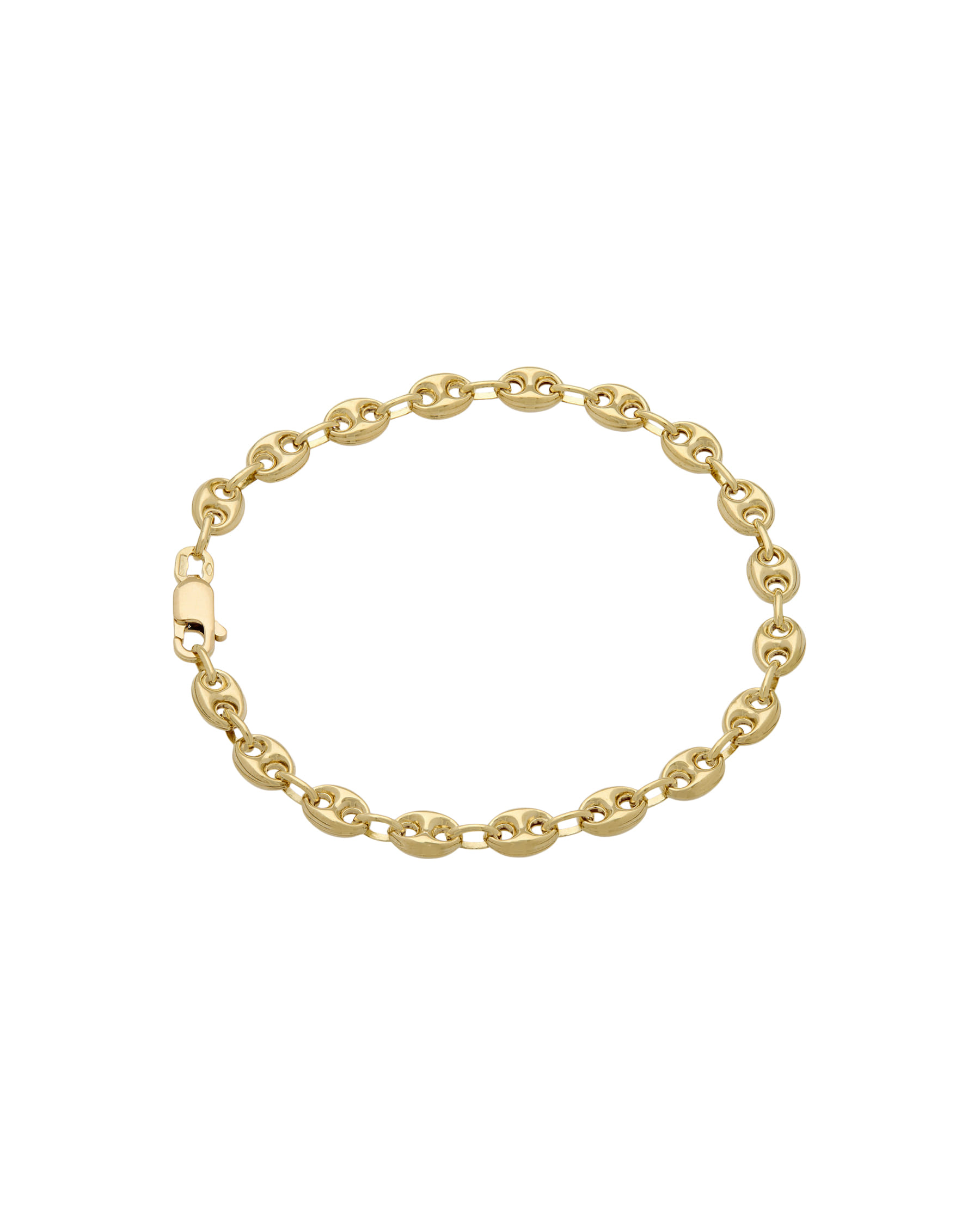 Bracciale in oro giallo maglia marinara-1