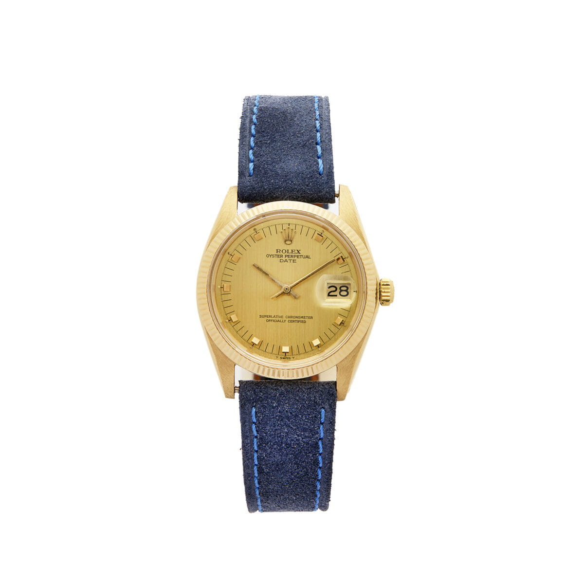 Rolex oyster perpetual date 34 mm 18kt ref 1503-1