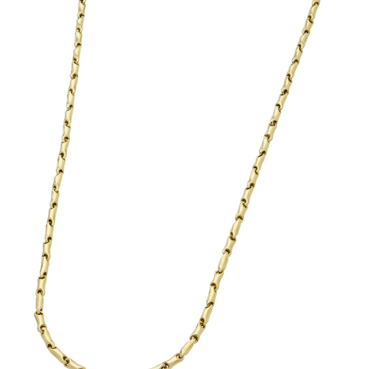 Collana chicchi di riso in oro giallo-1