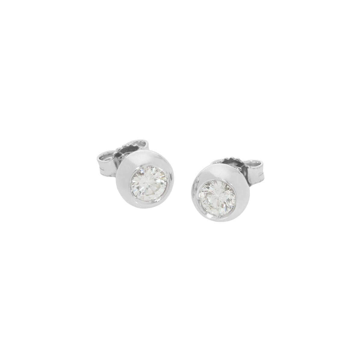 Orecchini punto luce cipollino con diamanti 0,70 ct-1