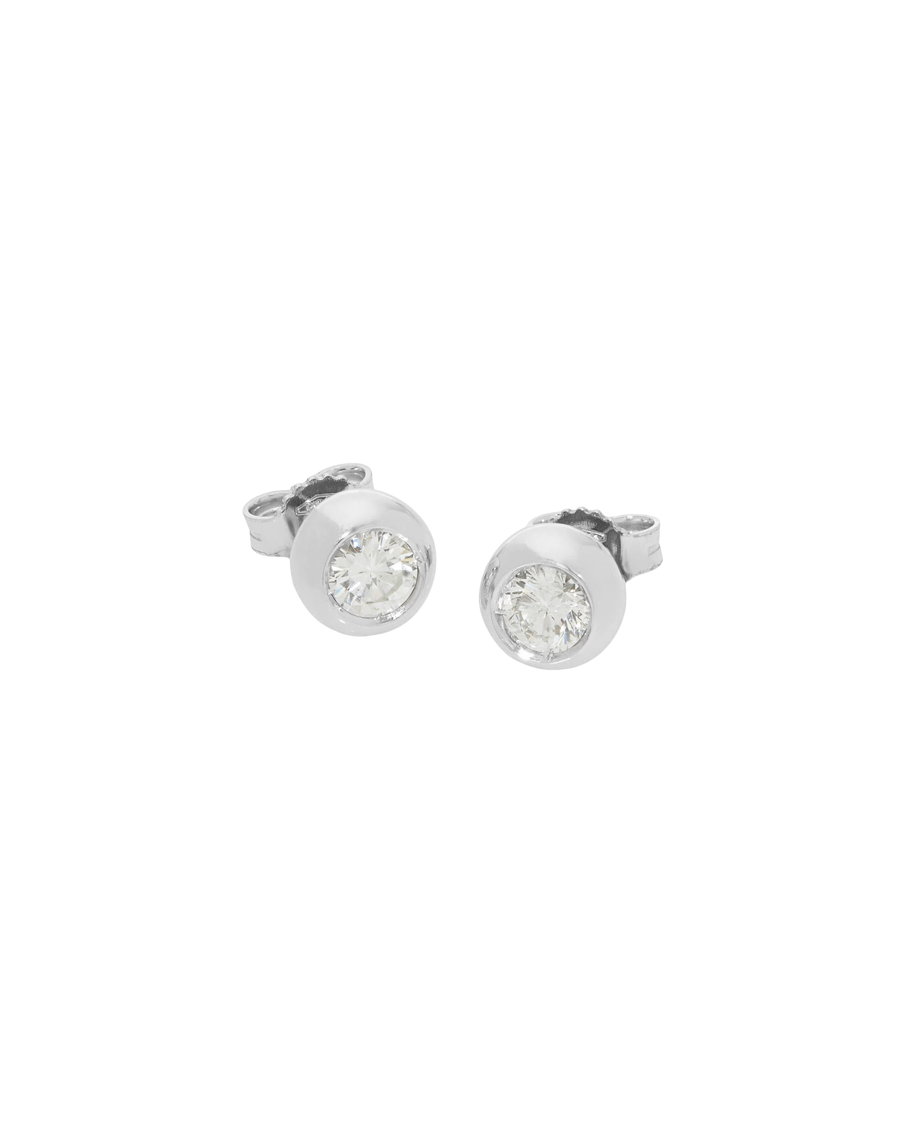 Orecchini punto luce cipollino con diamanti 0,70 ct-1