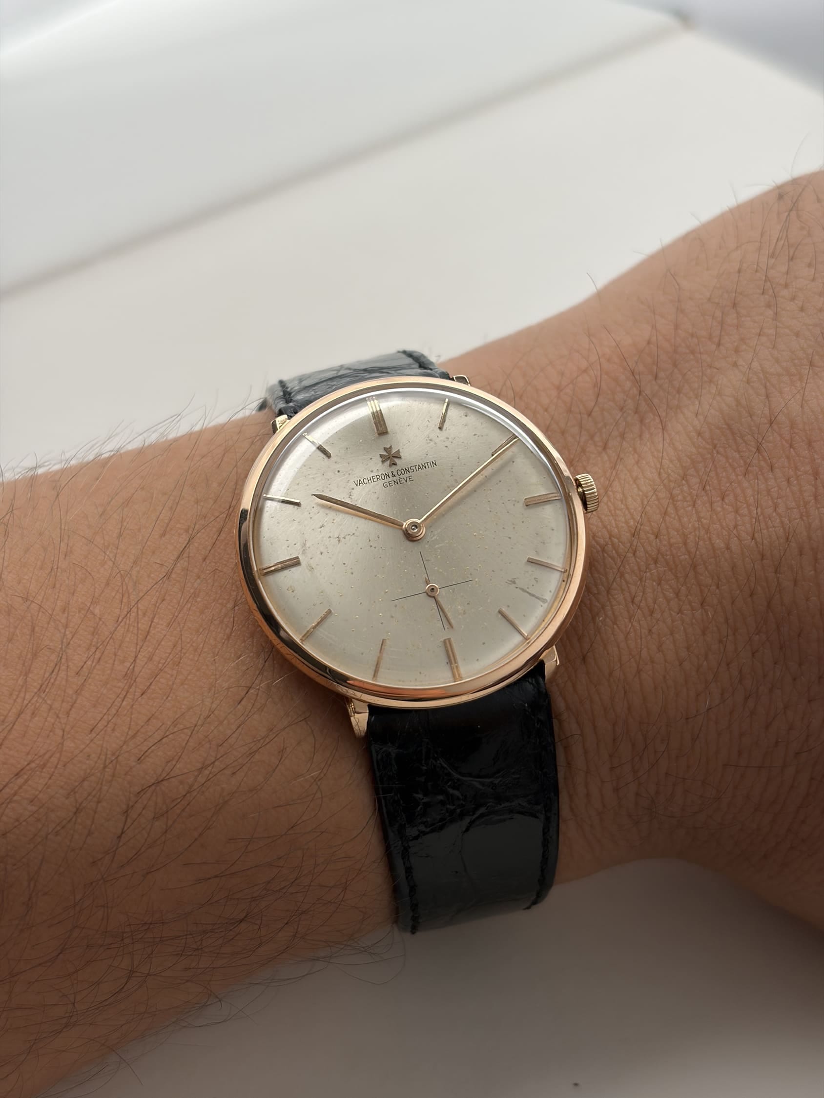 Vacheron constantin patrimony rose gold 18kt 34 mm ref 6486-9