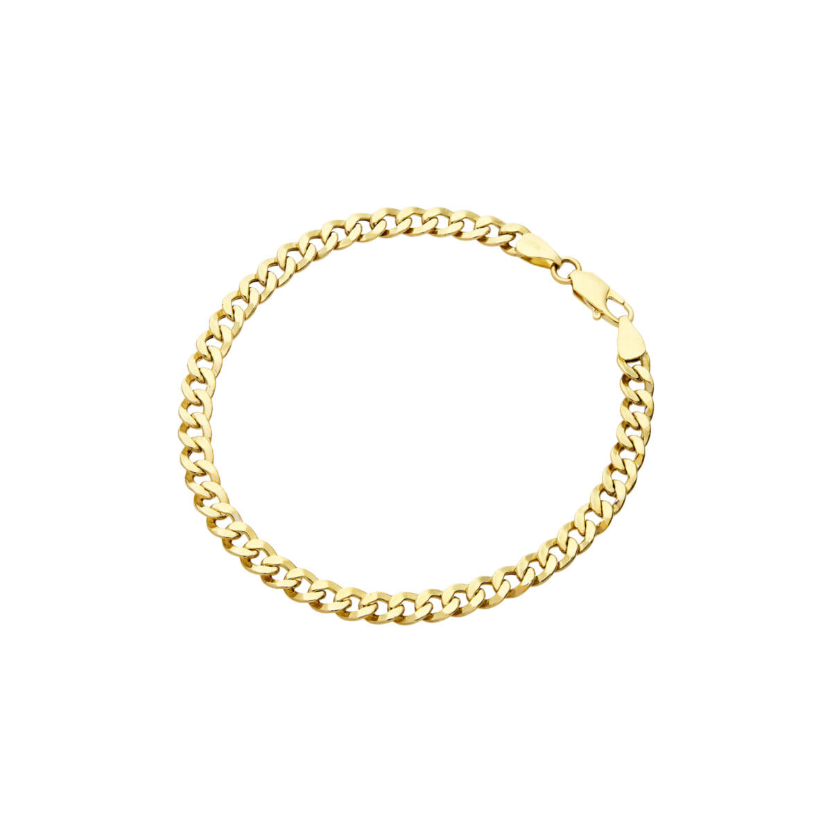 Bracciale maglia groumette in oro giallo-1