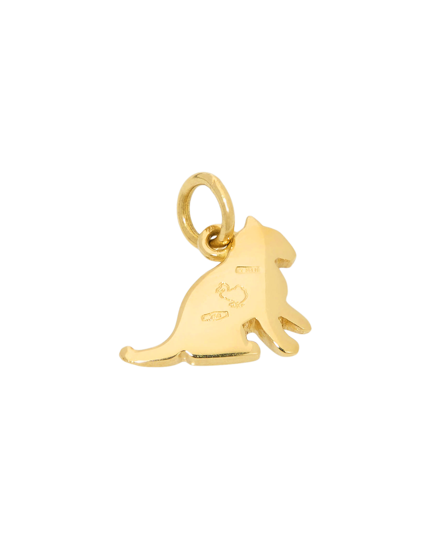 Ciondolo gatto dodo in oro giallo 18 kt-2