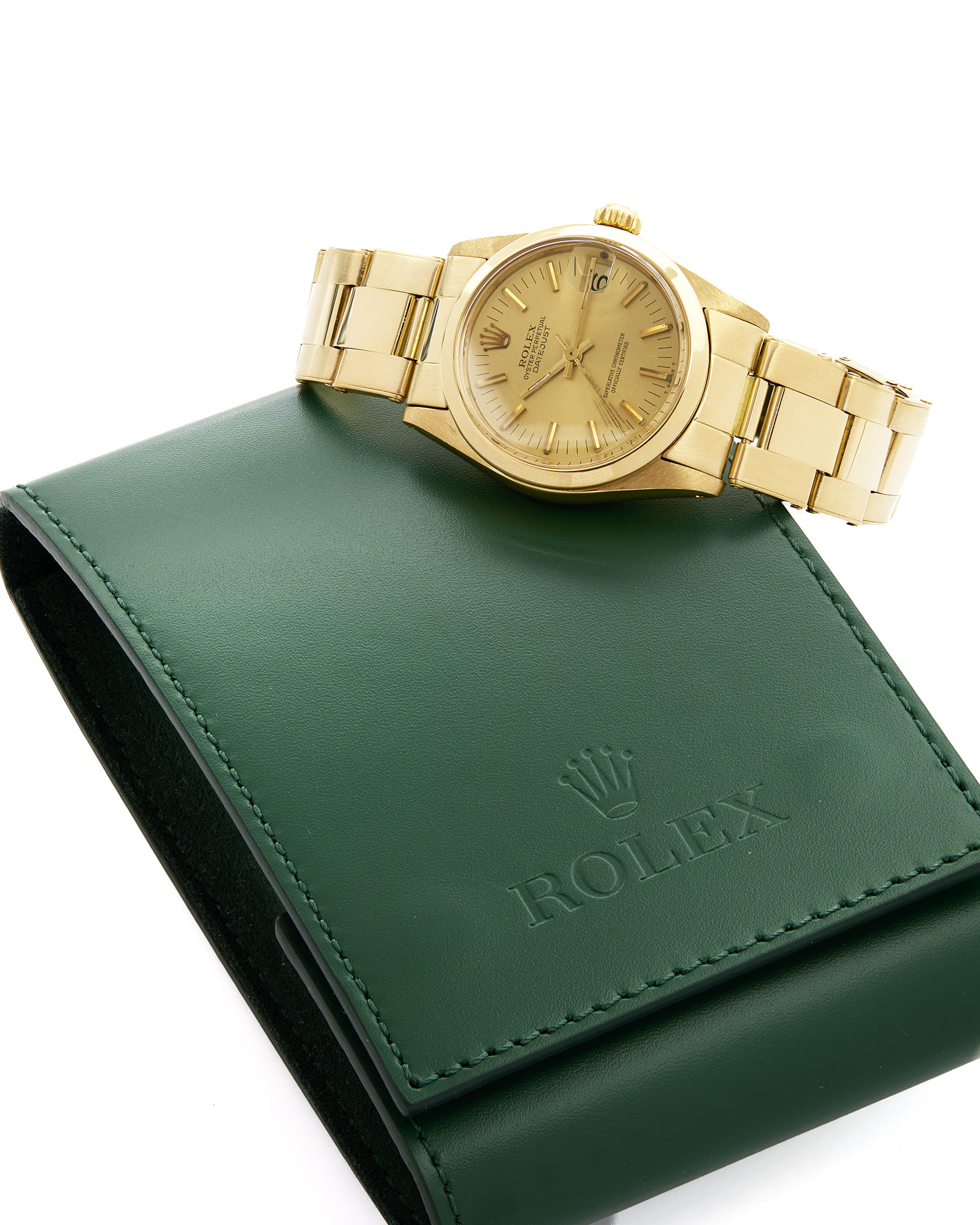 Rolex datejust 31 mm yellow gold 18kt ref 6824-6