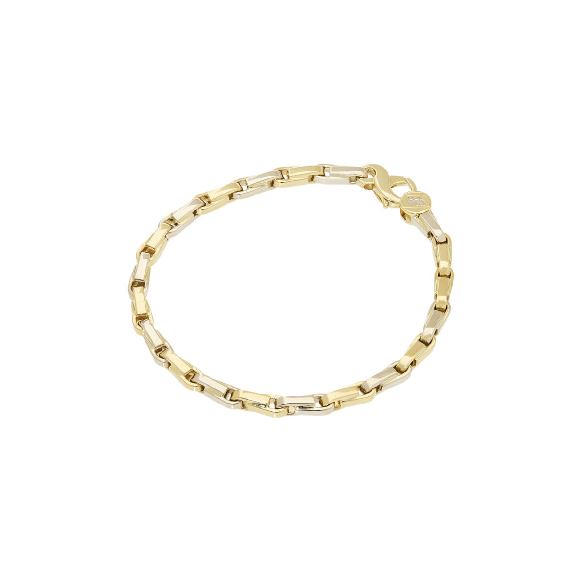 Bracciale oms in oro giallo e bianco-1