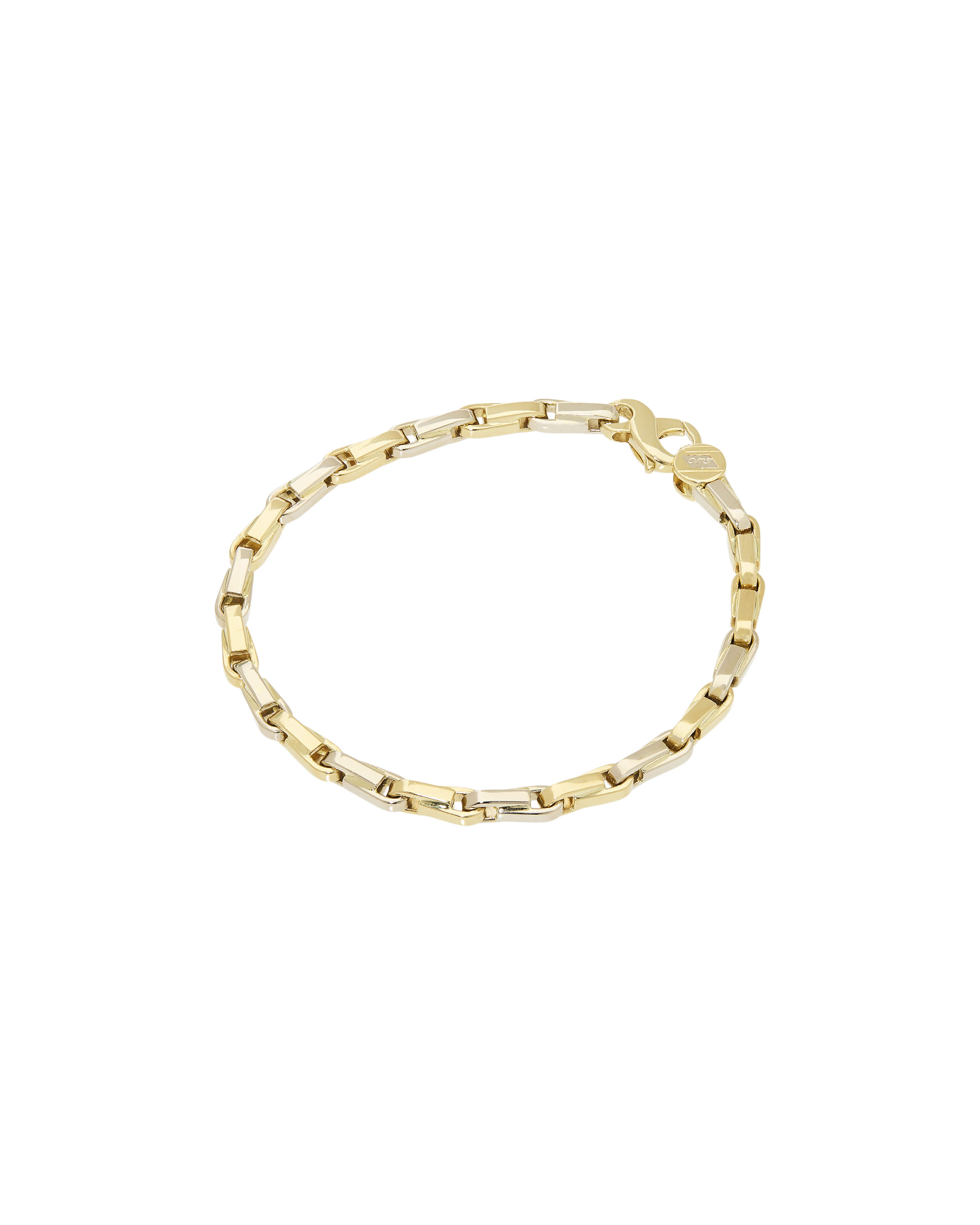 Bracciale oms in oro giallo e bianco-1
