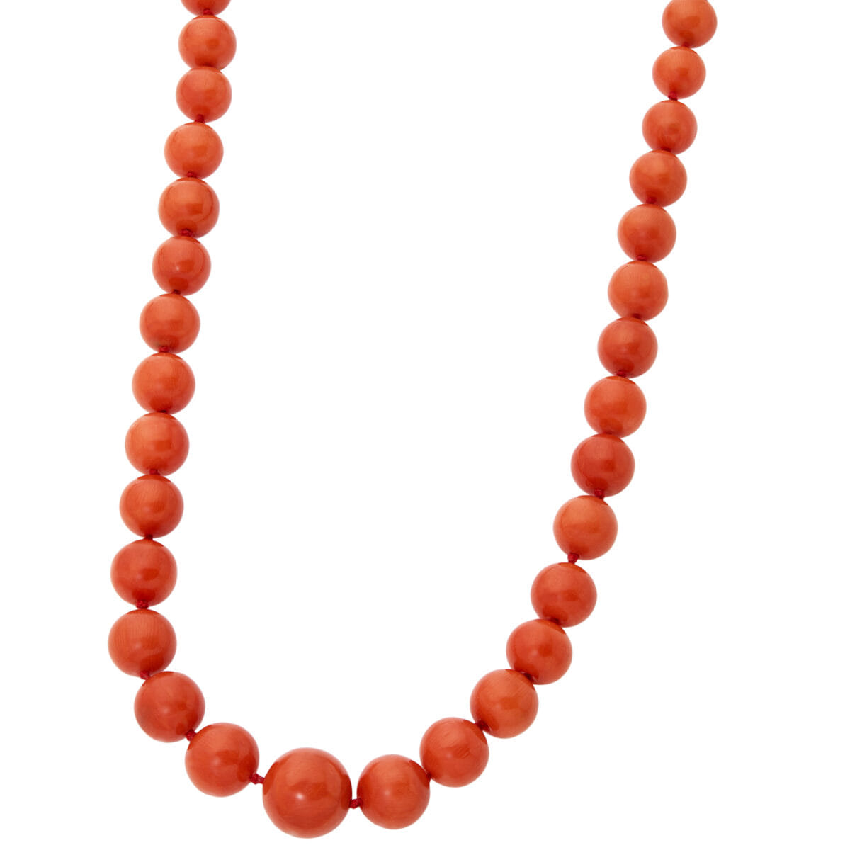 Collana di corallo sciacca con chiusura in oro giallo 18kt-1