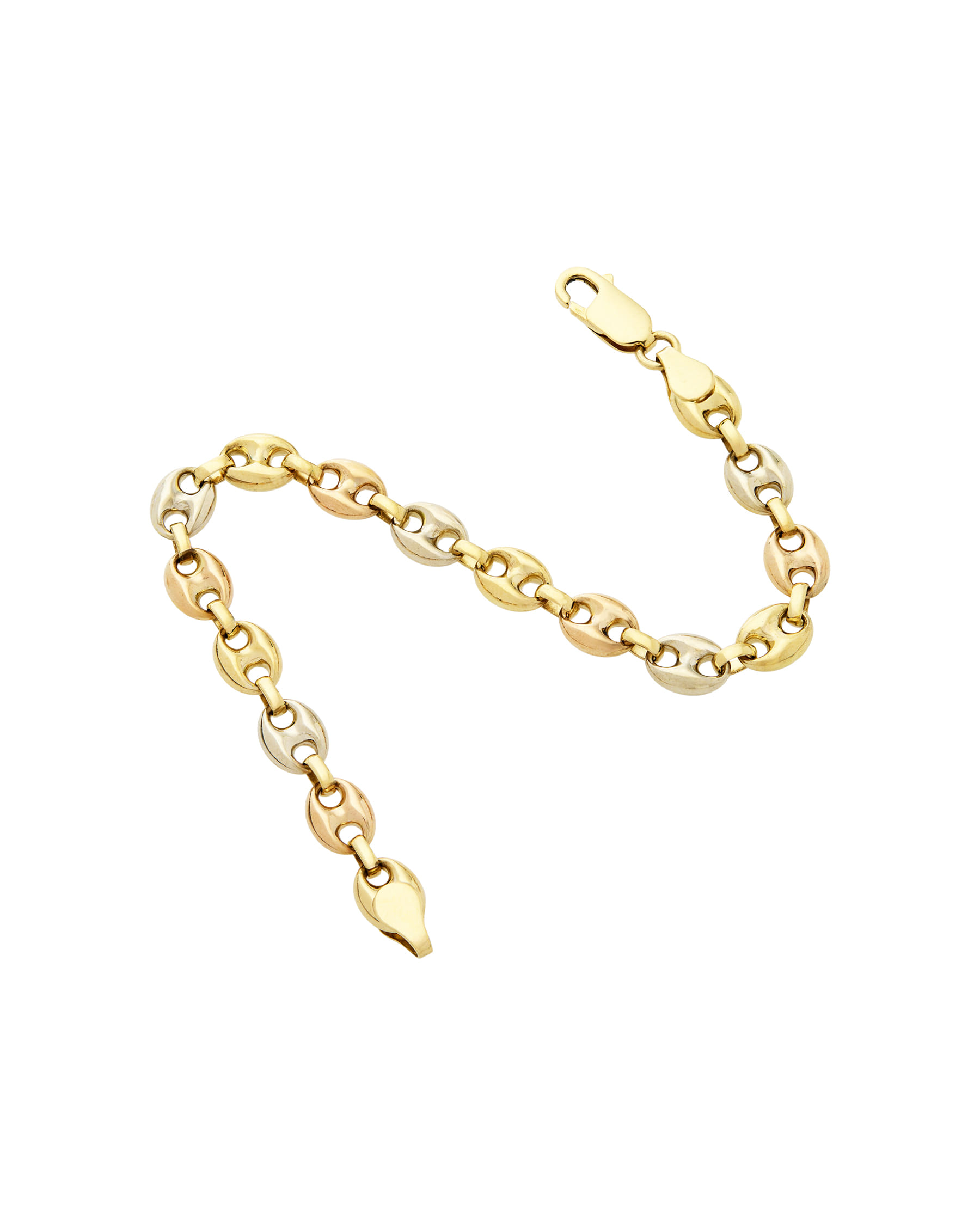 Bracciale maglia marinara 3 ori-2