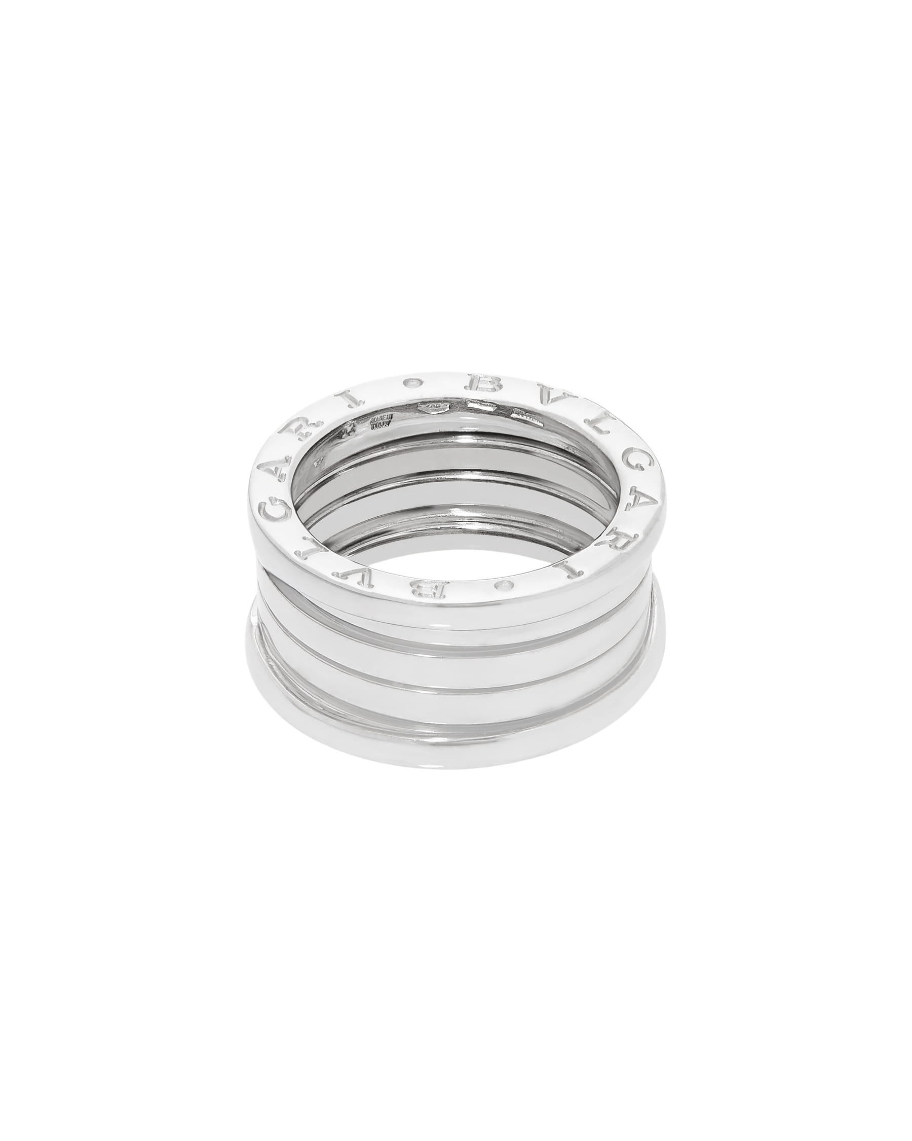 Anello bulgari bzero1 4 fasce in oro bianco-2