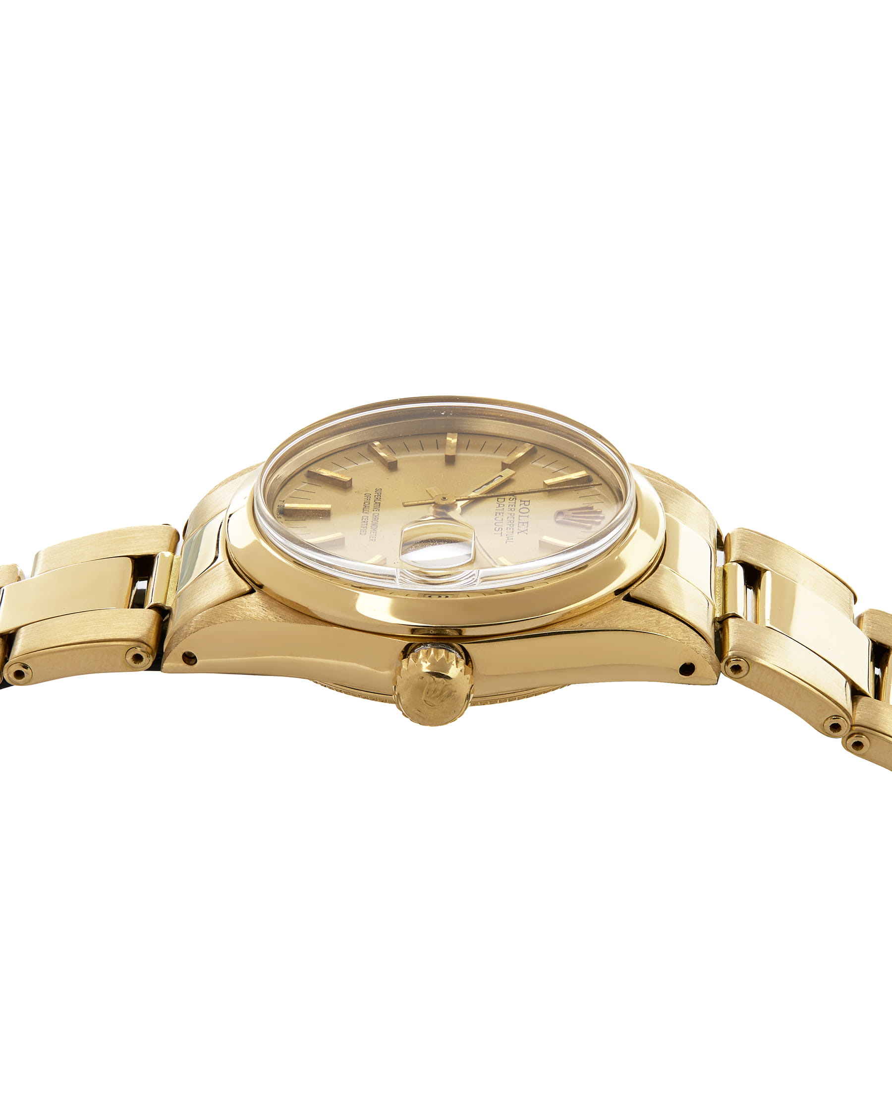 Rolex datejust 31 mm yellow gold 18kt ref 6824-4