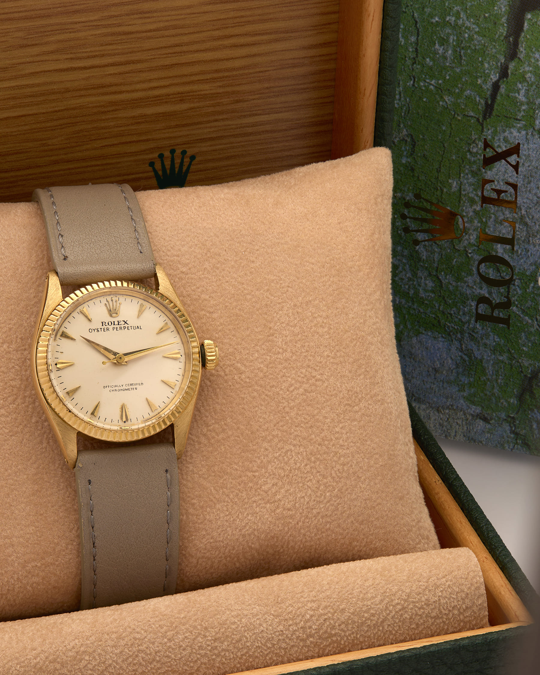 Rolex oyster perpetual medio 31 mm oro 18 kt-7