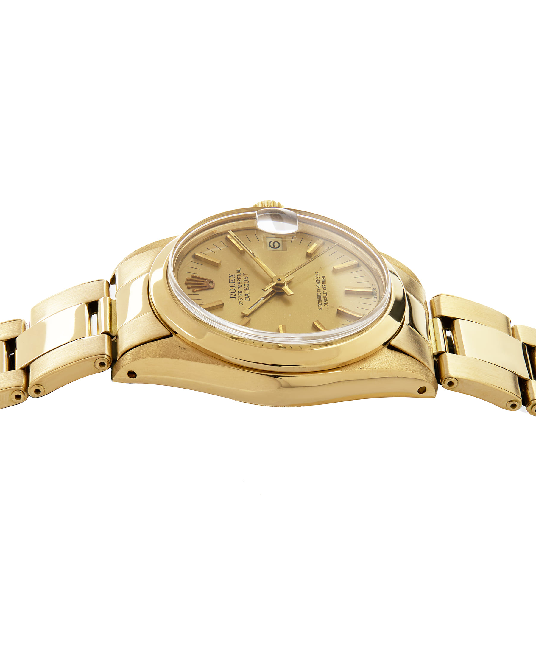 Rolex datejust 31 mm yellow gold 18kt ref 6824-3