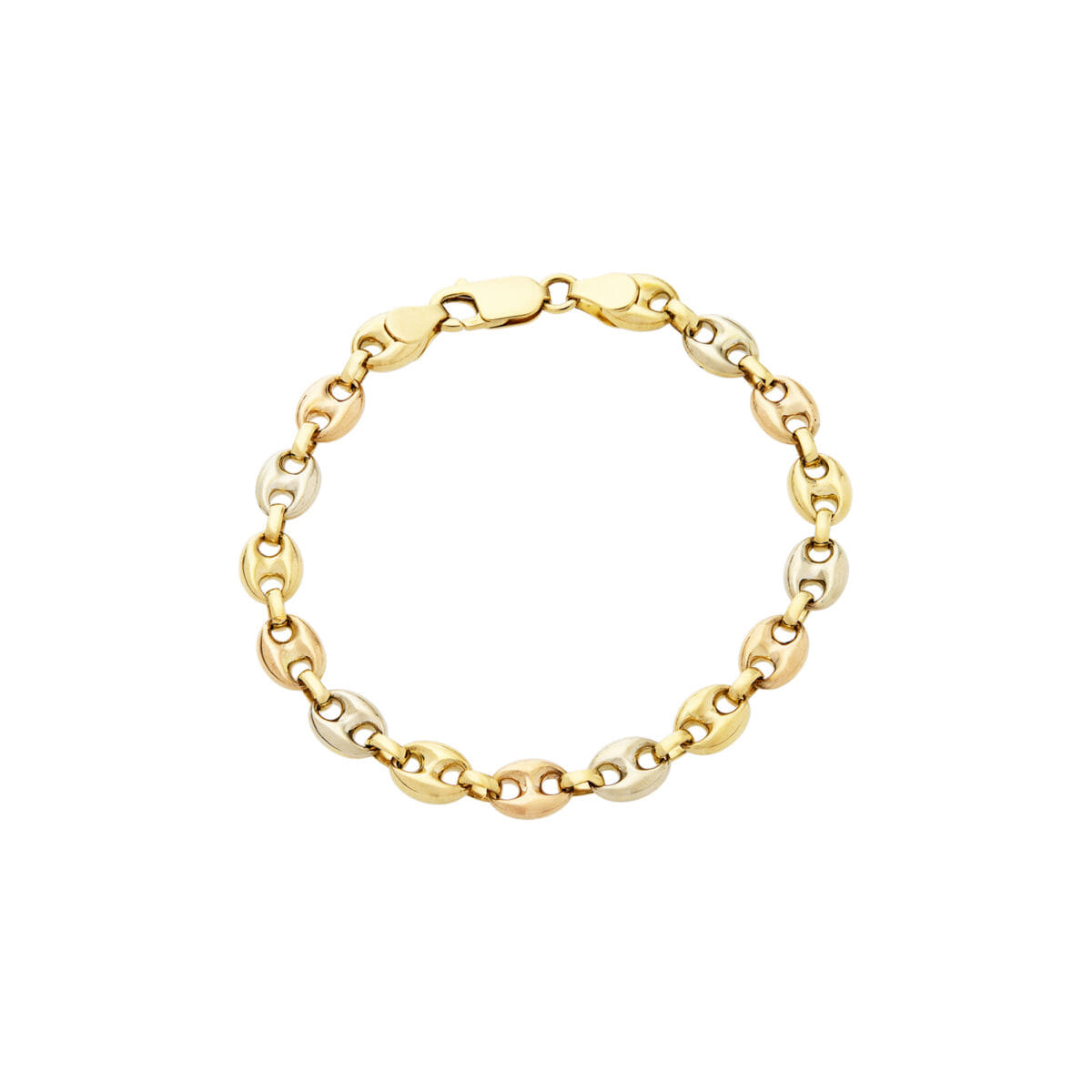 Bracciale maglia marinara 3 ori-1