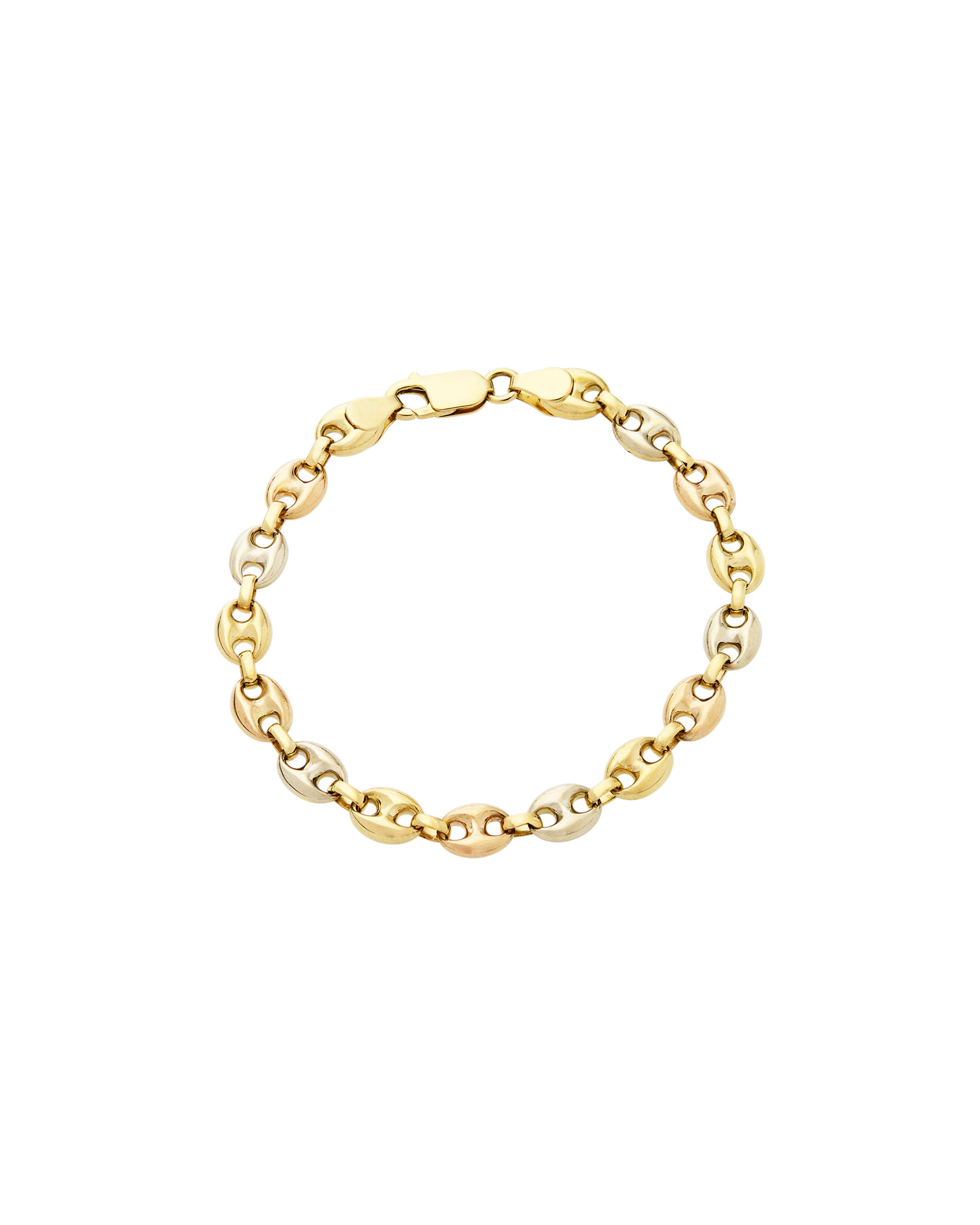 Bracciale maglia marinara 3 ori-1