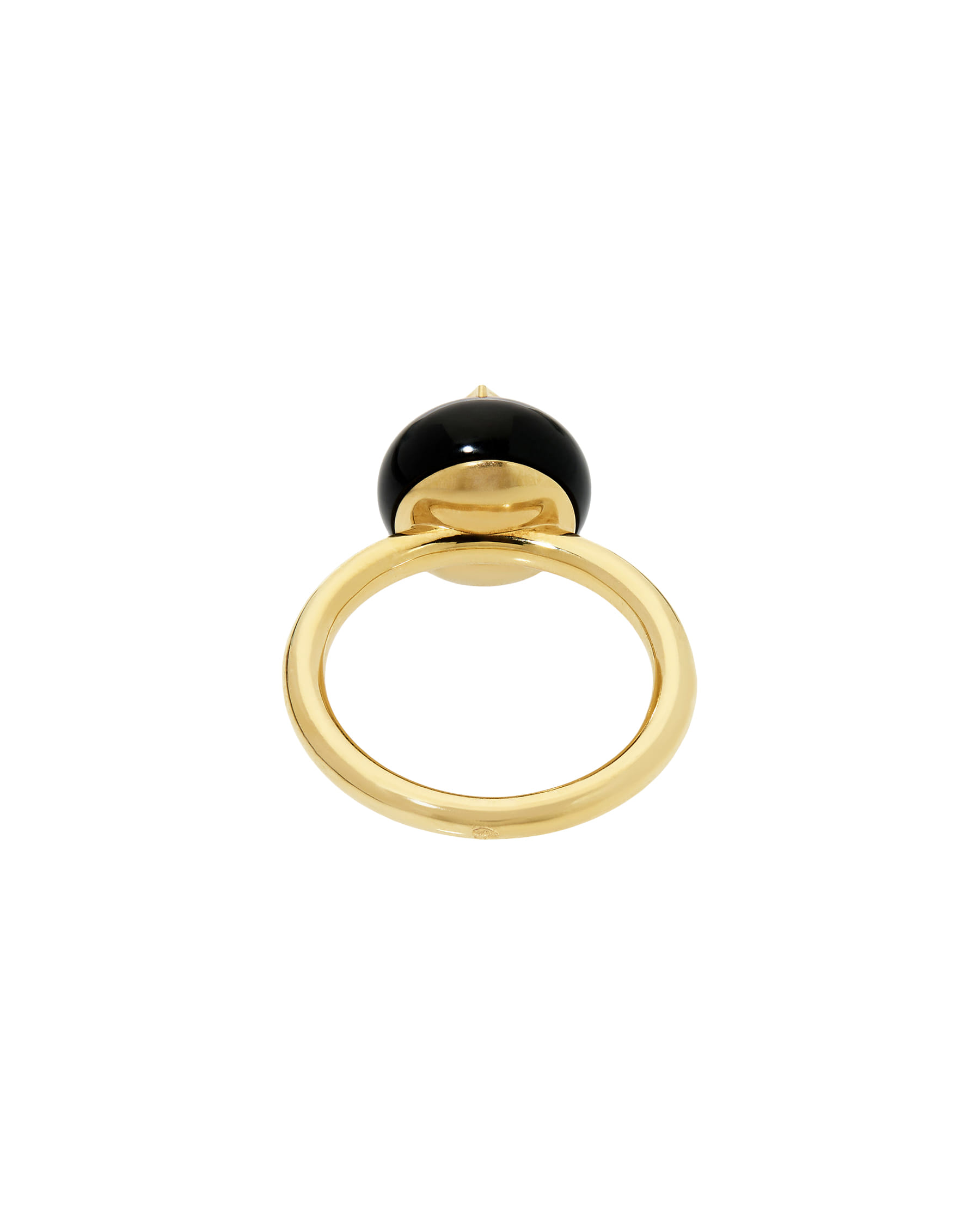 Anello louis vuitton b. blossom in oro giallo, onice e diamanti-3