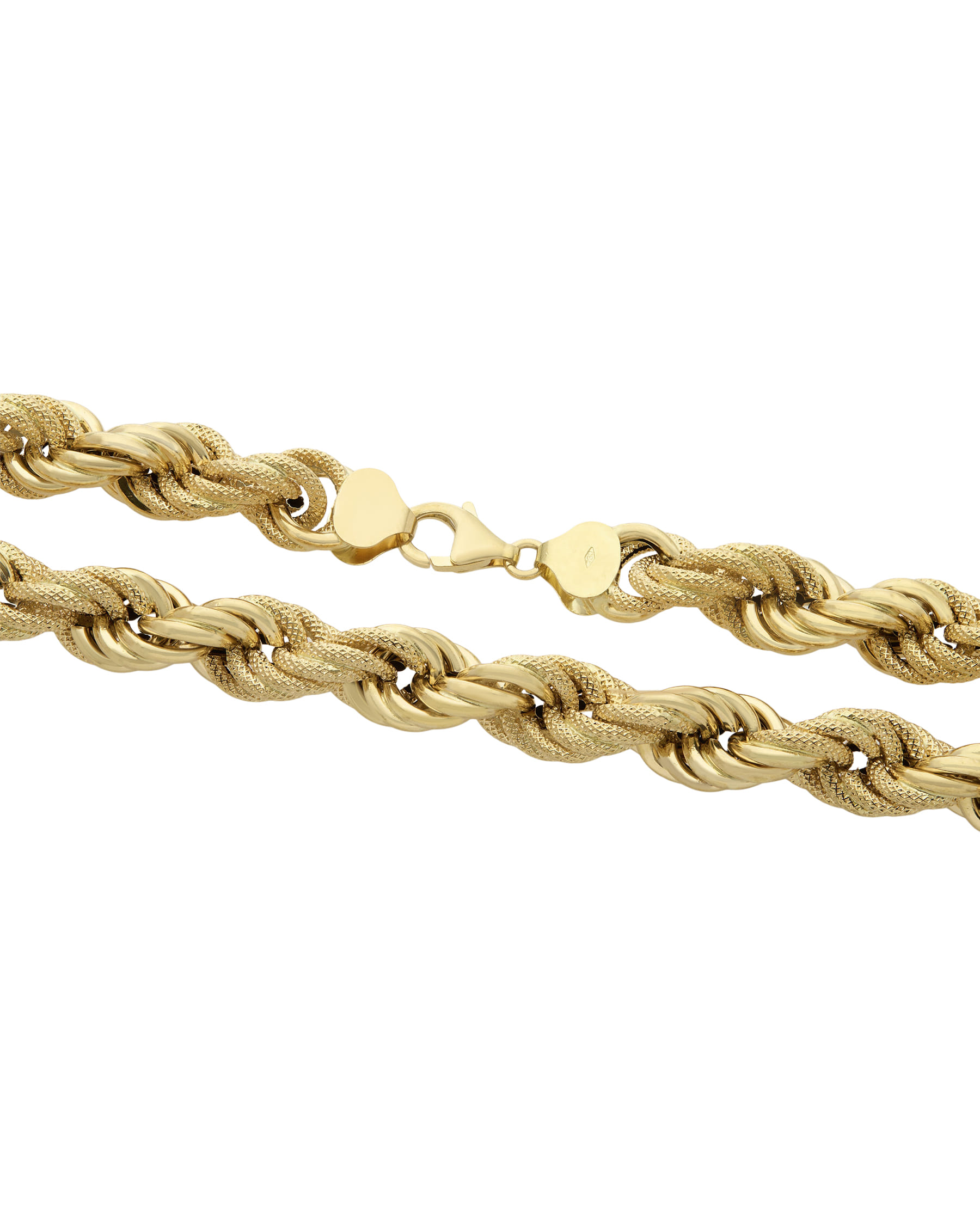 Collana torchon big in oro giallo lucido e lavorato-2
