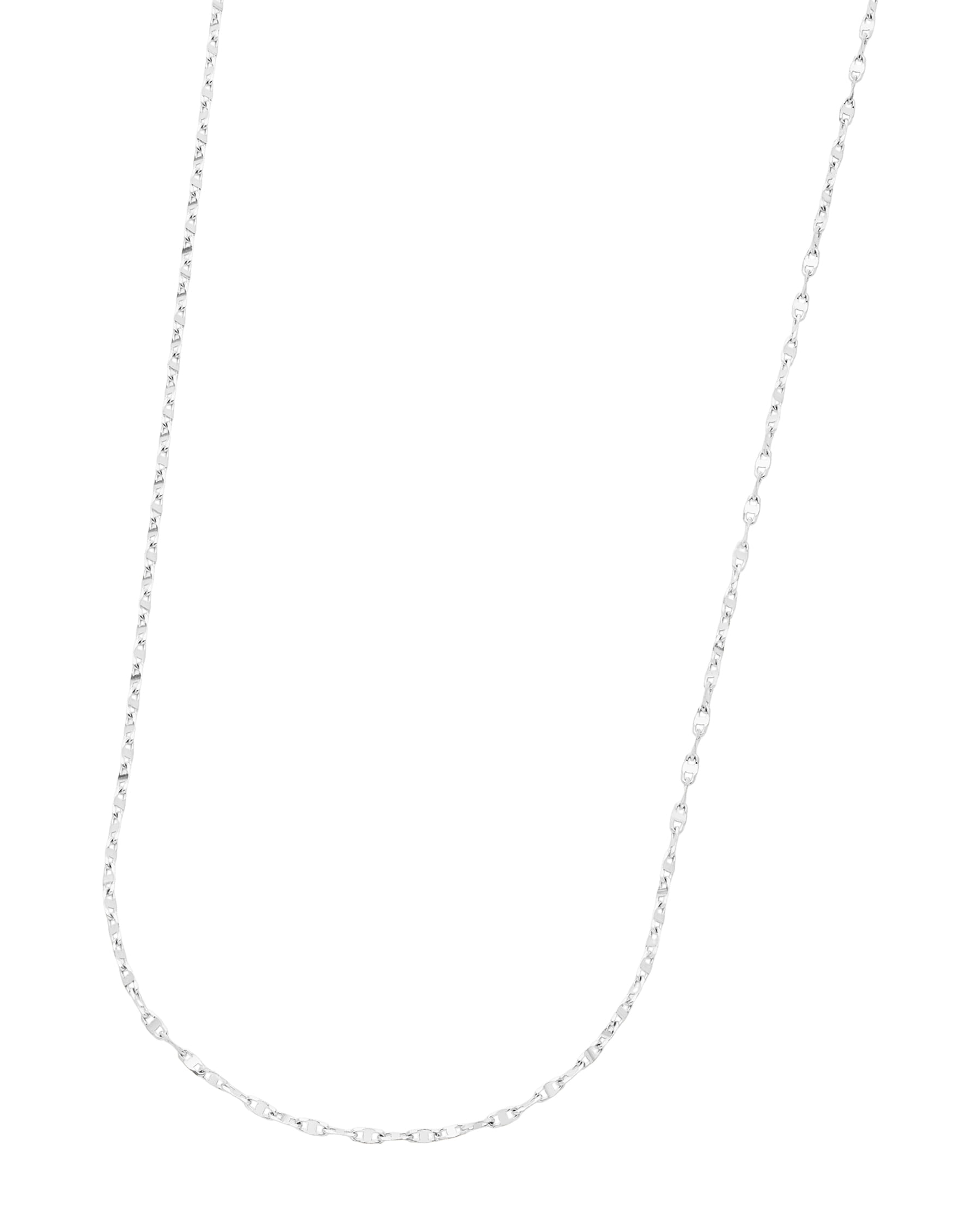 Catenina maglia marina in oro bianco-1