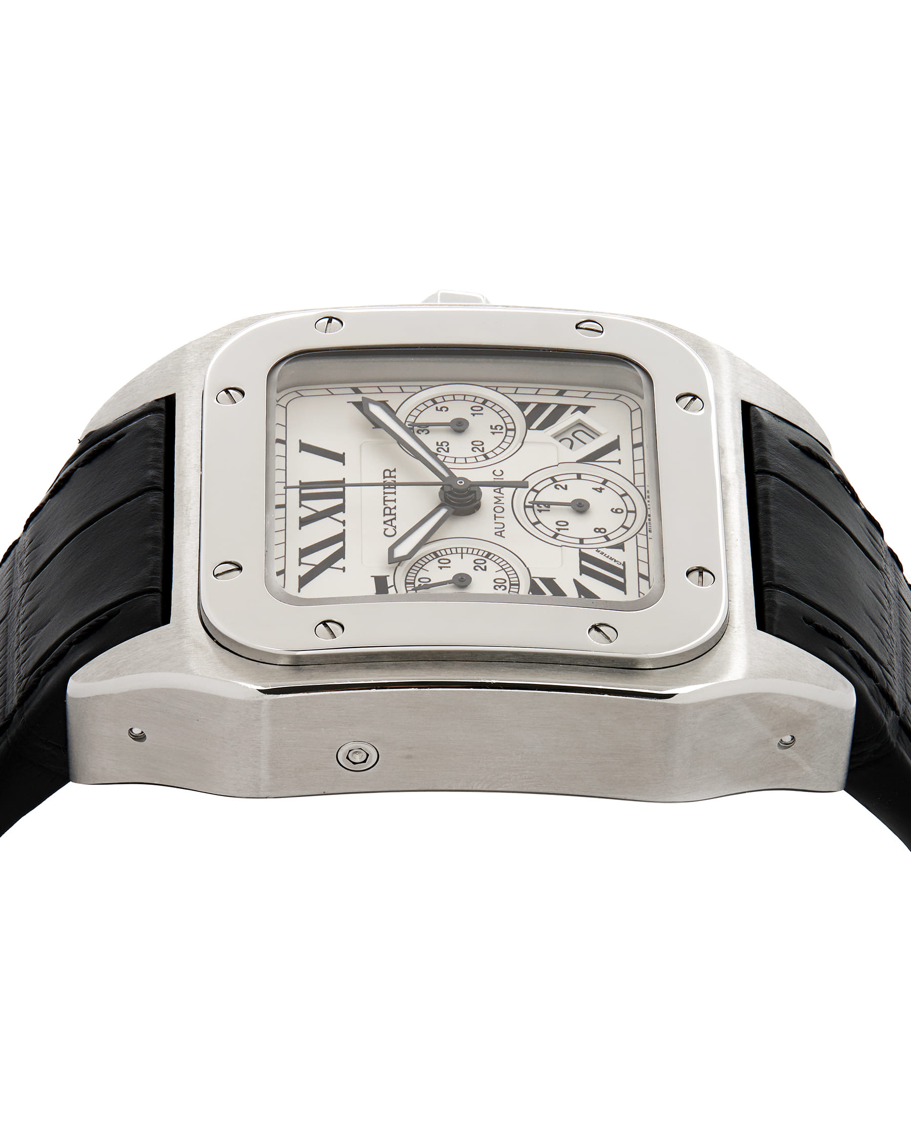 Cartier santos 100 xl chronograph ref 2740-3