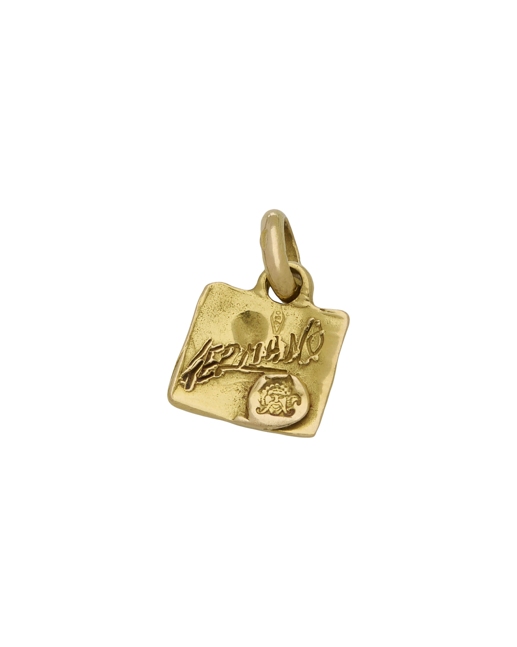 Ciondolo putto in oro giallo-2