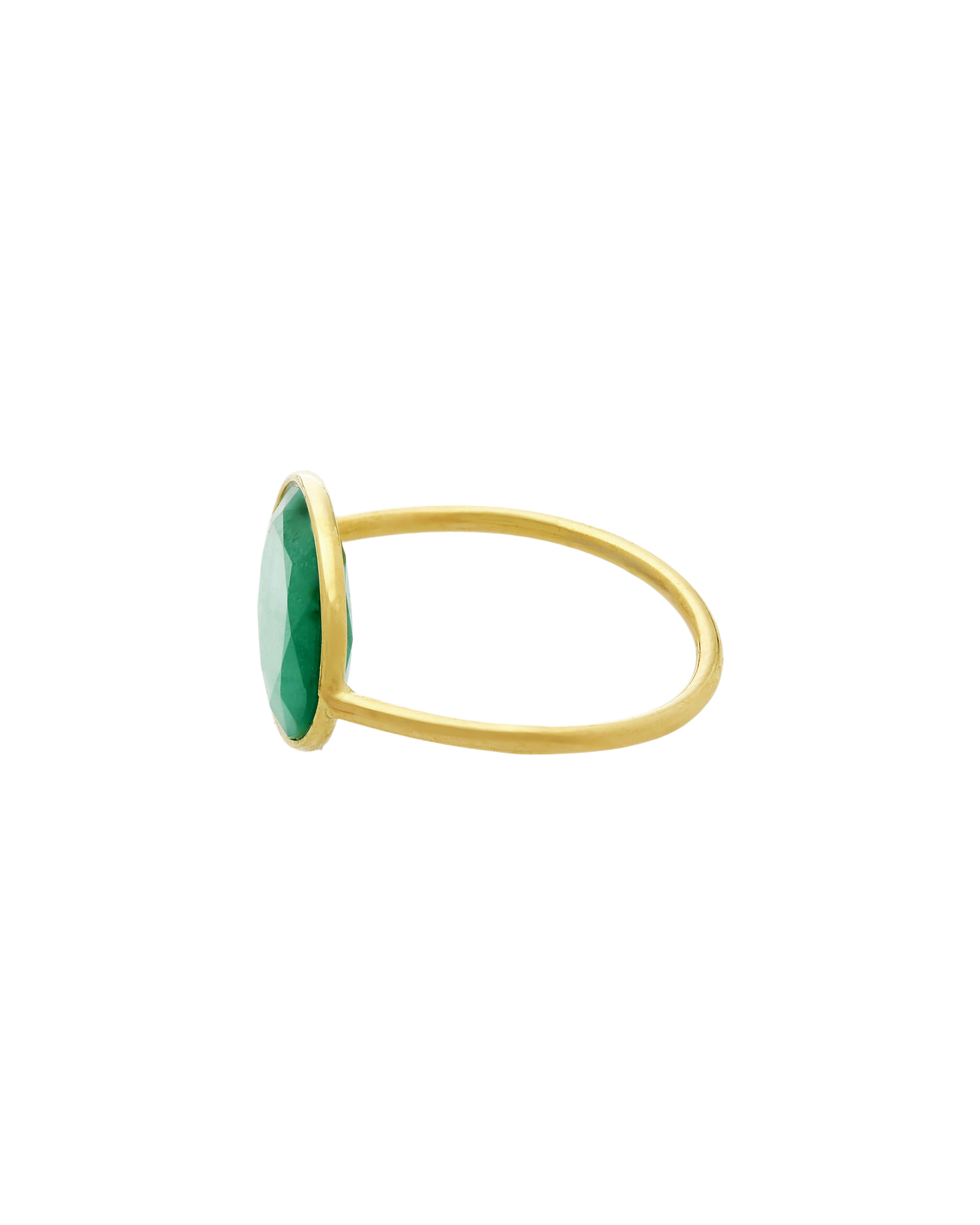 Anello oro giallo con smeraldo ovale east-west-2