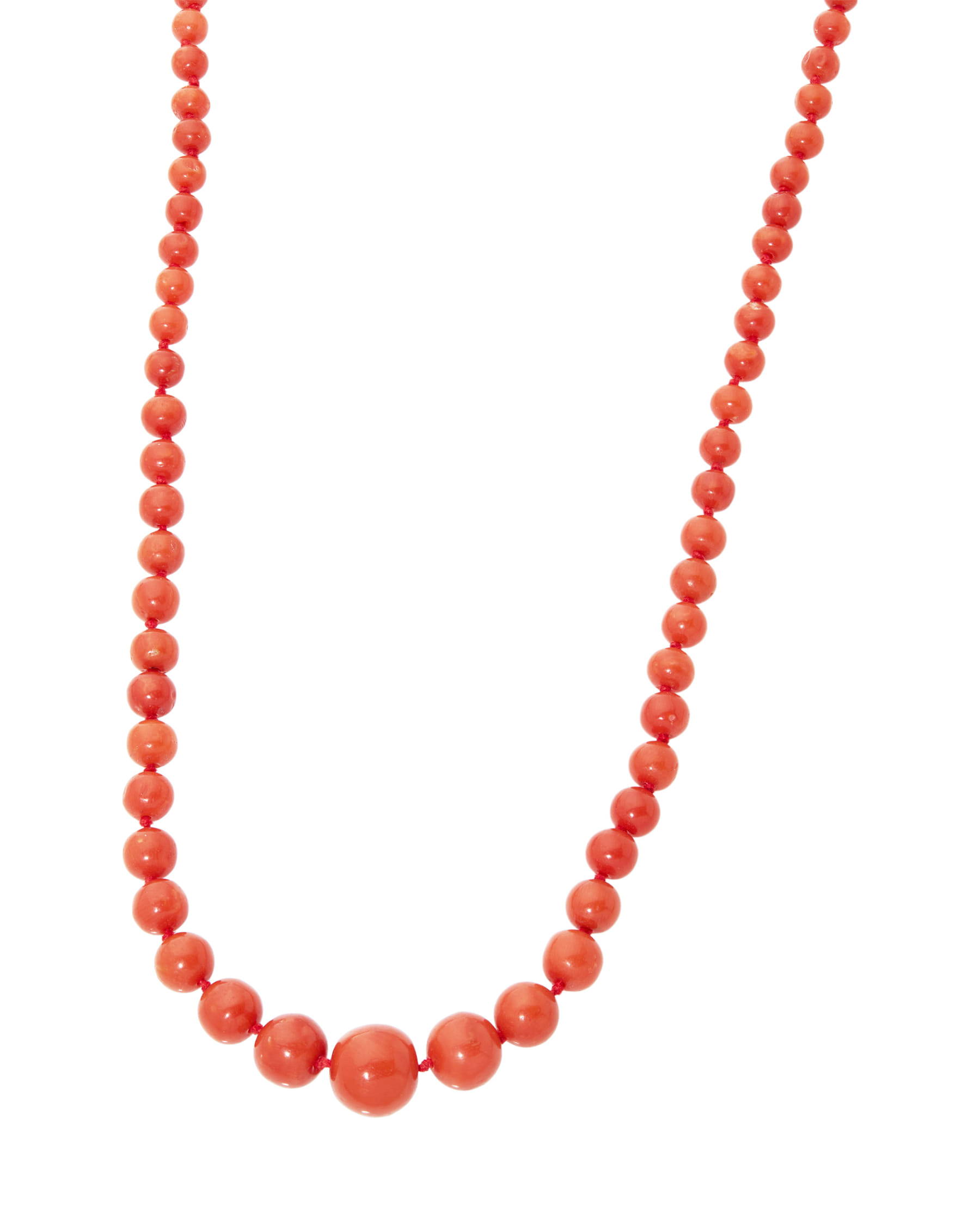 Collana corallo con chiusura in oro giallo 18kt-1
