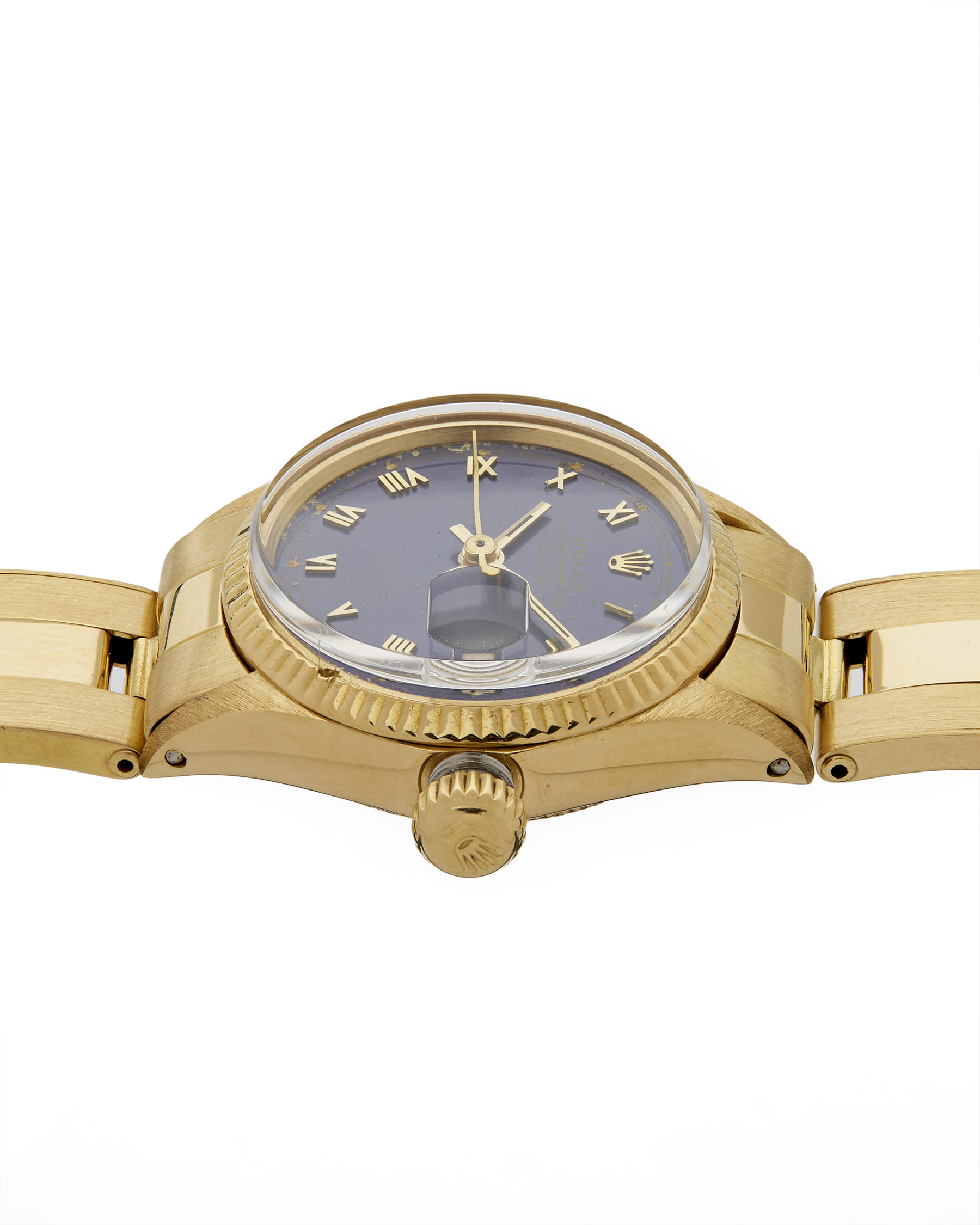 Rolex oyster perpetual lady date oro 18kt 26 mm ref 6517-4