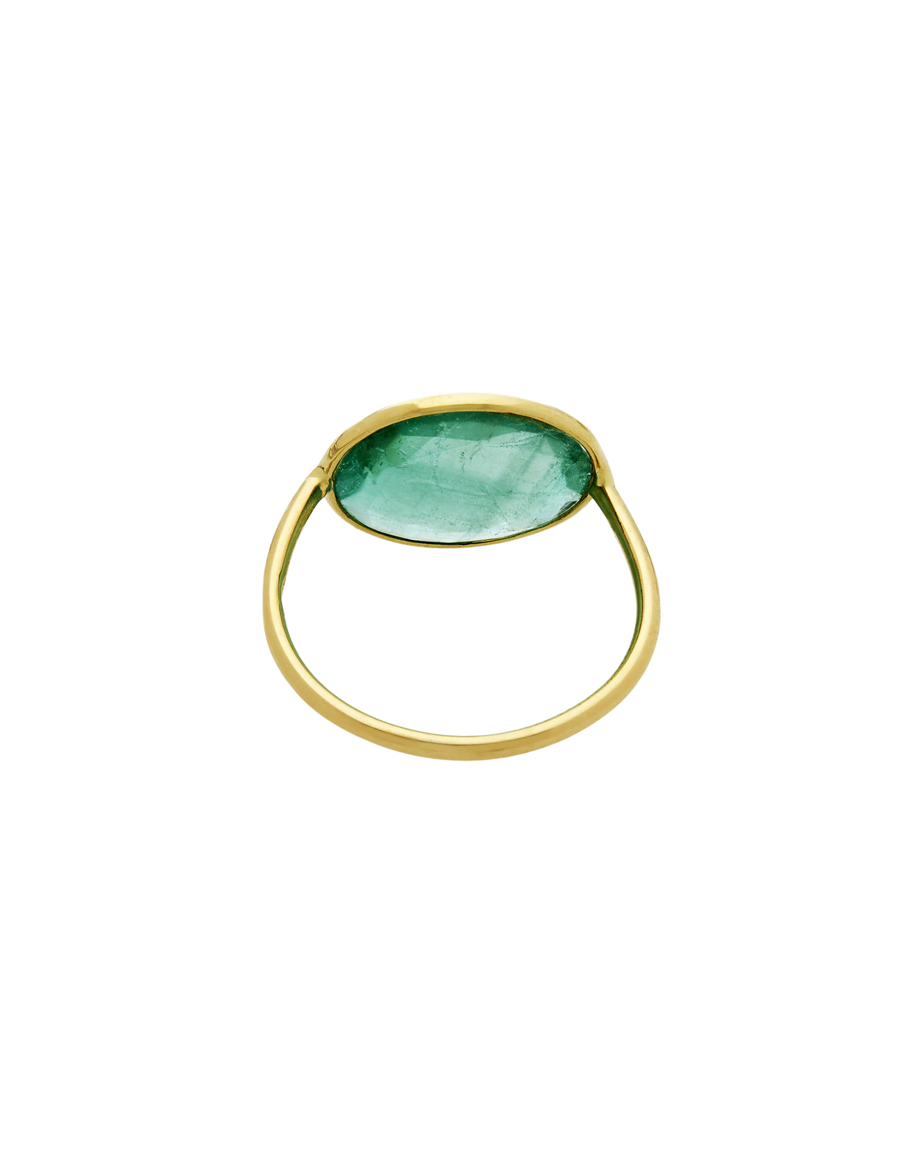 Anello oro giallo con smeraldo ovale east-west-3