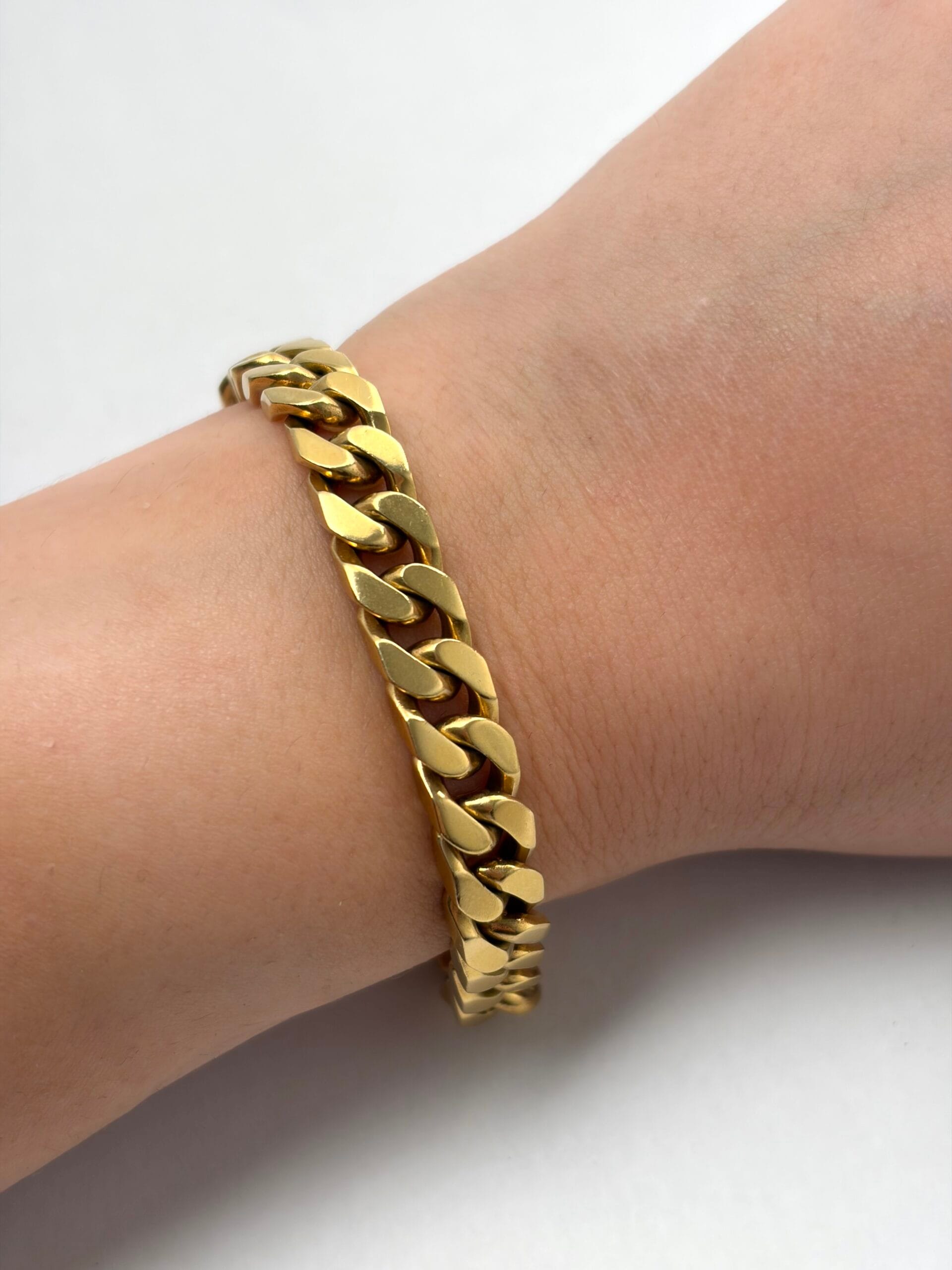 Bracciale bulgari maglia groumette in oro giallo-3