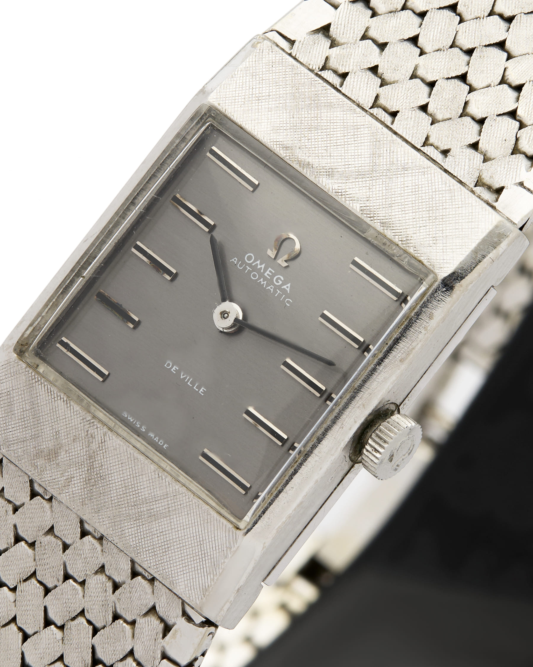 Omega de ville automatic 18kt white gold-2