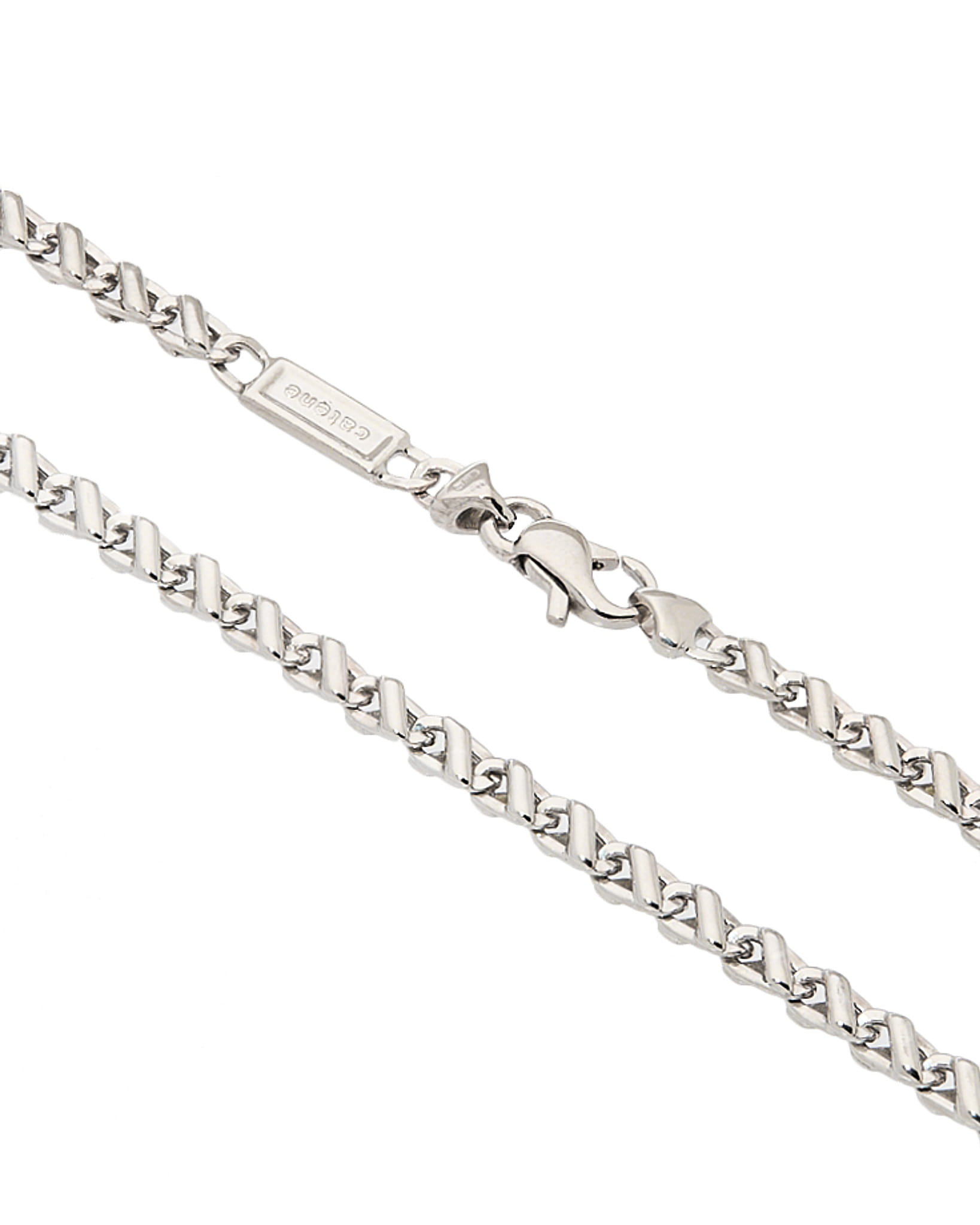 Collana maglia marina in oro bianco-2