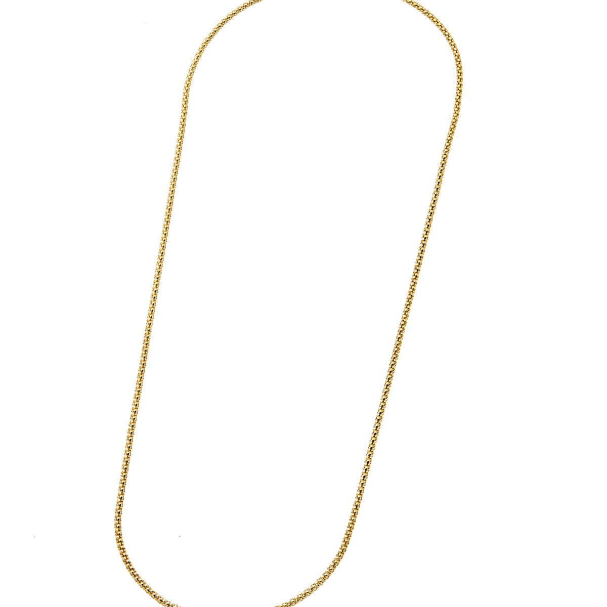 Catenina maglia popcorn in oro giallo-1