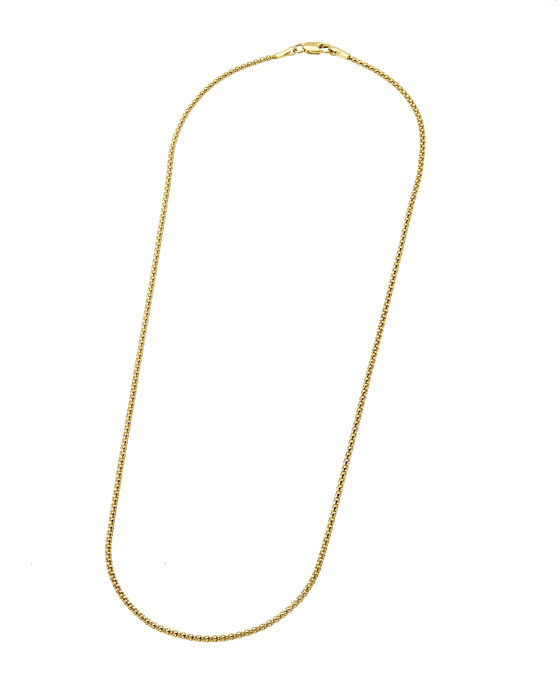 Catenina maglia popcorn in oro giallo-1