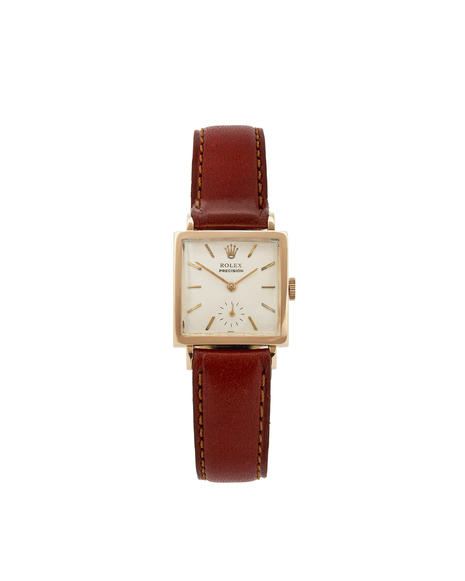 Rolex precision square vintage rose gold 14kt ref 4470-1