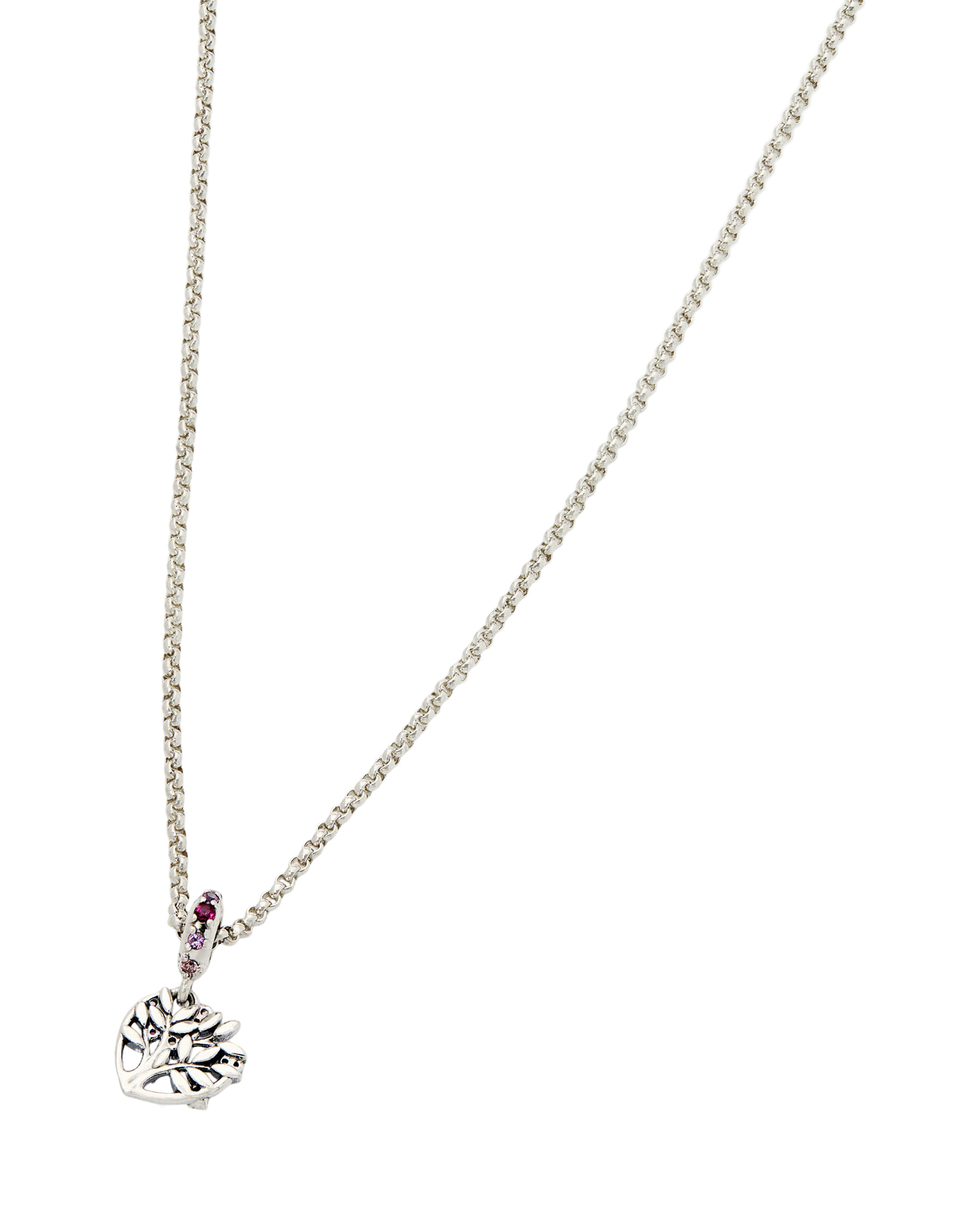 Collana pandora in argento con charm albero della famiglia-2