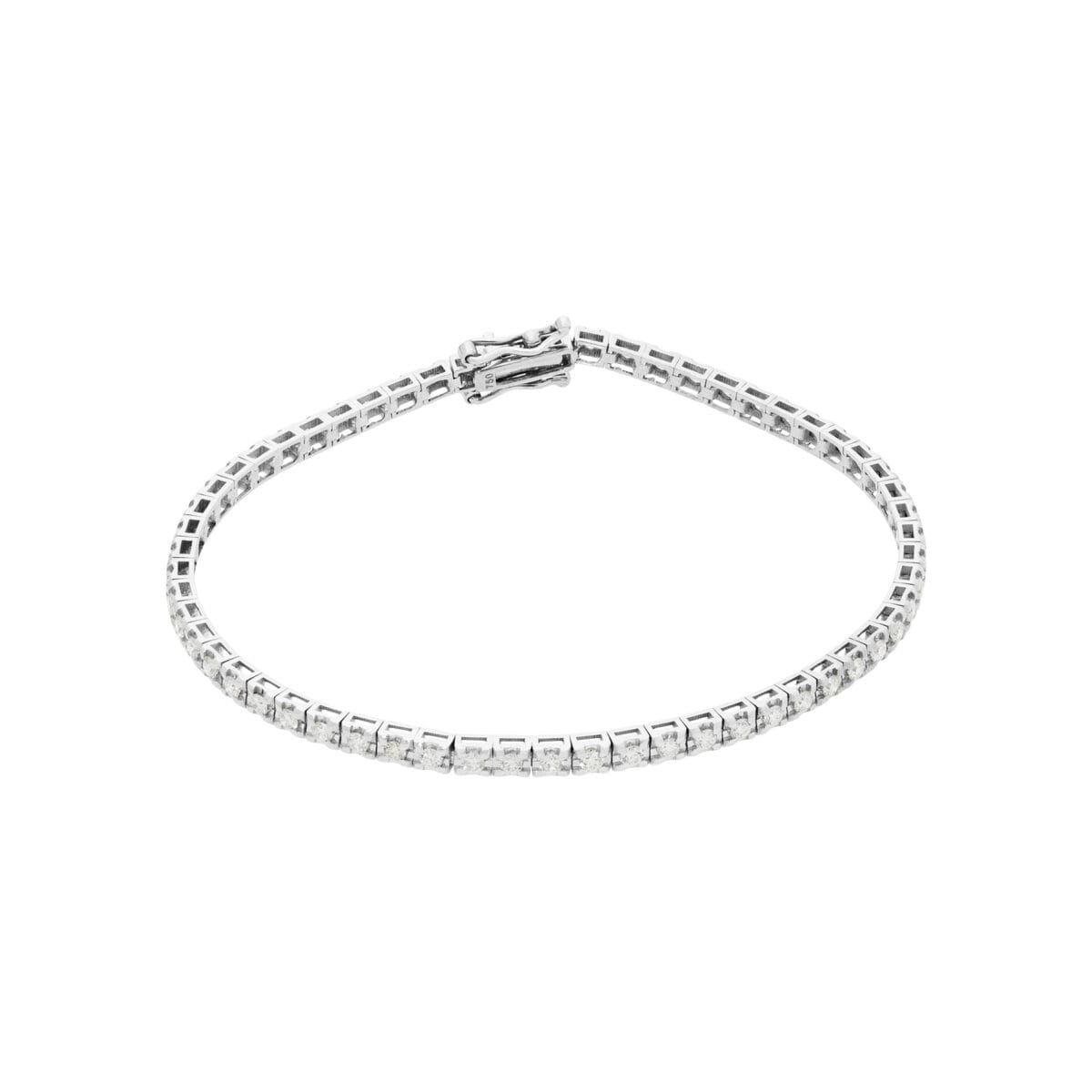 Bracciale tennis illusion oro bianco e diamanti-1