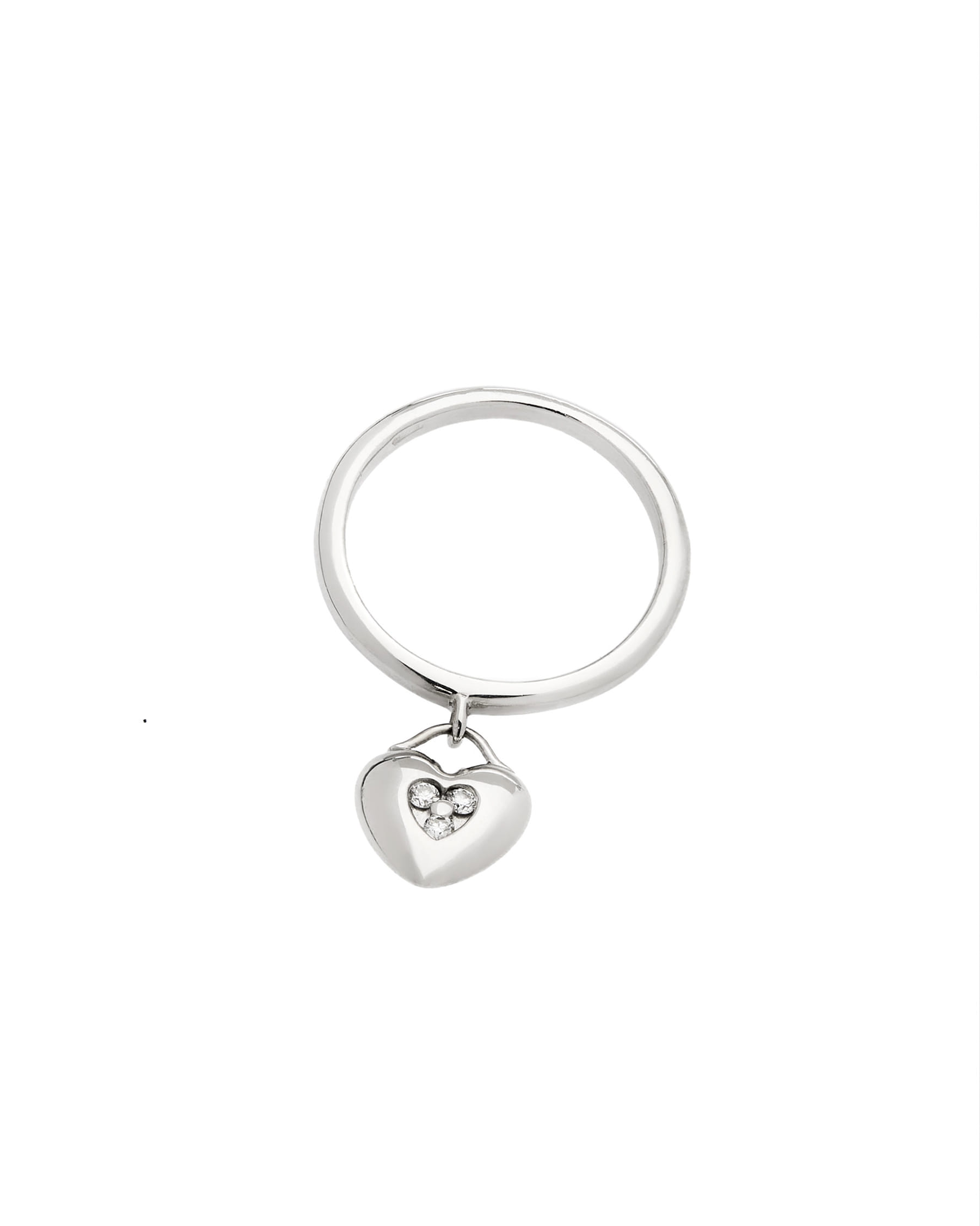 Anello tiffany heart lock 3p in oro bianco con diamanti-1