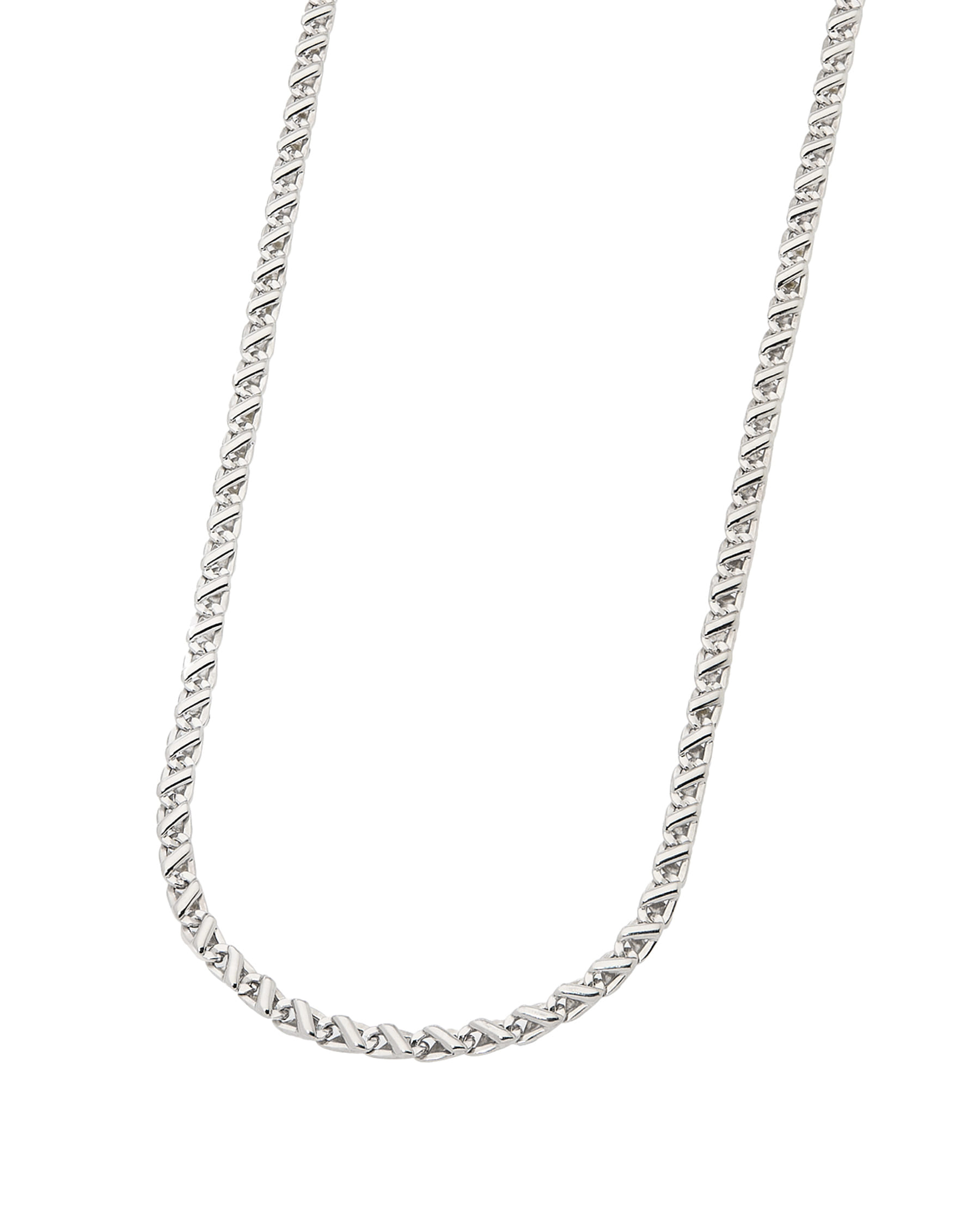 Collana maglia marina in oro bianco-1