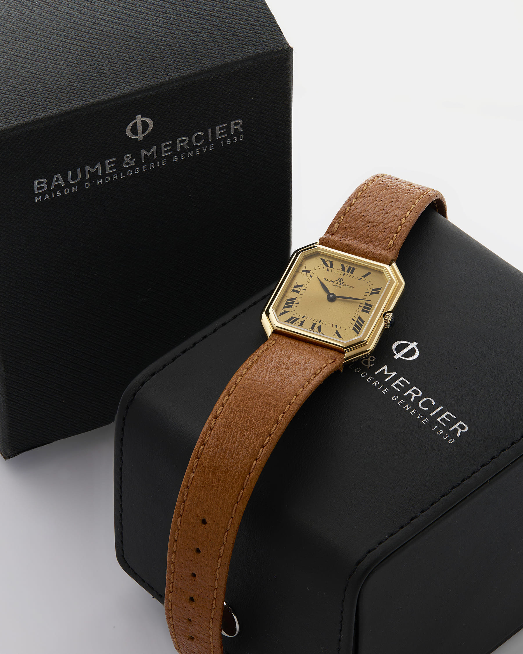 Baume & mercier ceinture 18k yellow gold 27 mm ref 38260-7