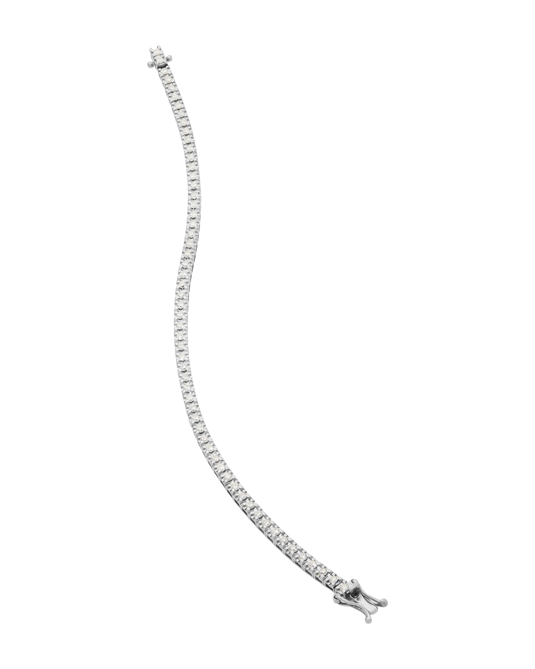 Bracciale tennis illusion oro bianco e diamanti-2