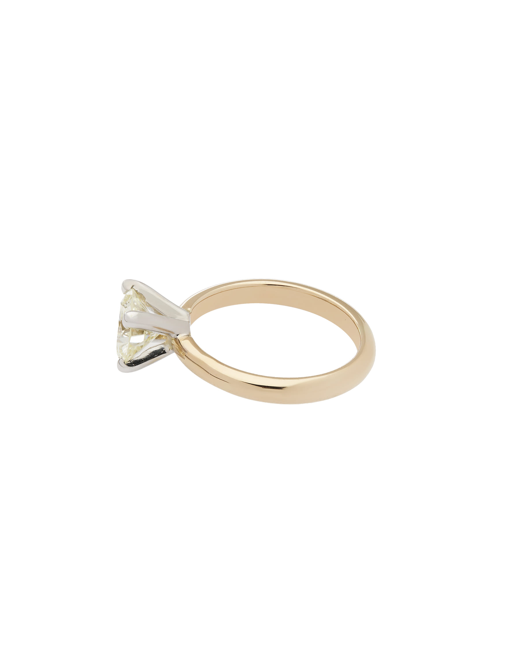 Anello solitario in oro rosa e bianco con diamante 1,70 ct-2