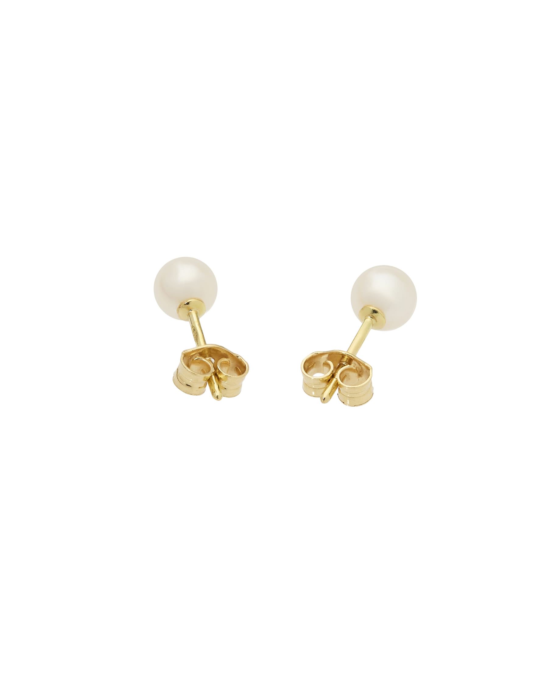 Orecchini perle fiume 5,5 mm in oro giallo-2